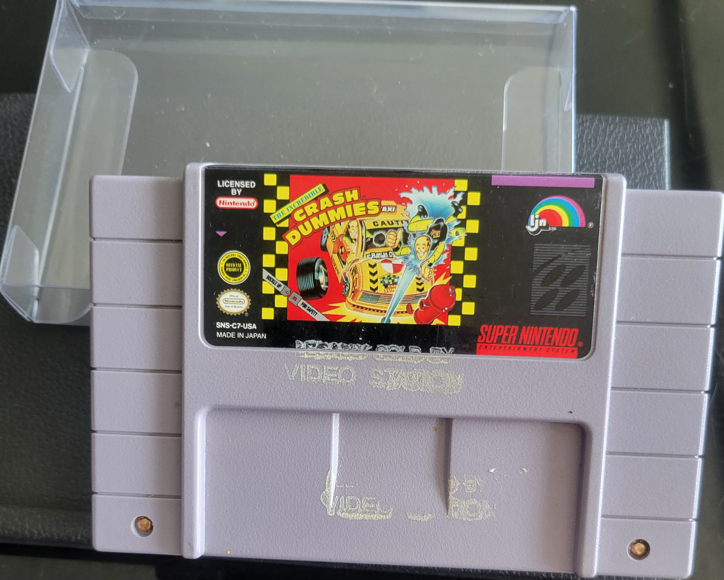 The Incredible Crash Dummies - Authentic SNES - Super Nintendo Ent. System 1995 NTSC Cartridge + Protector