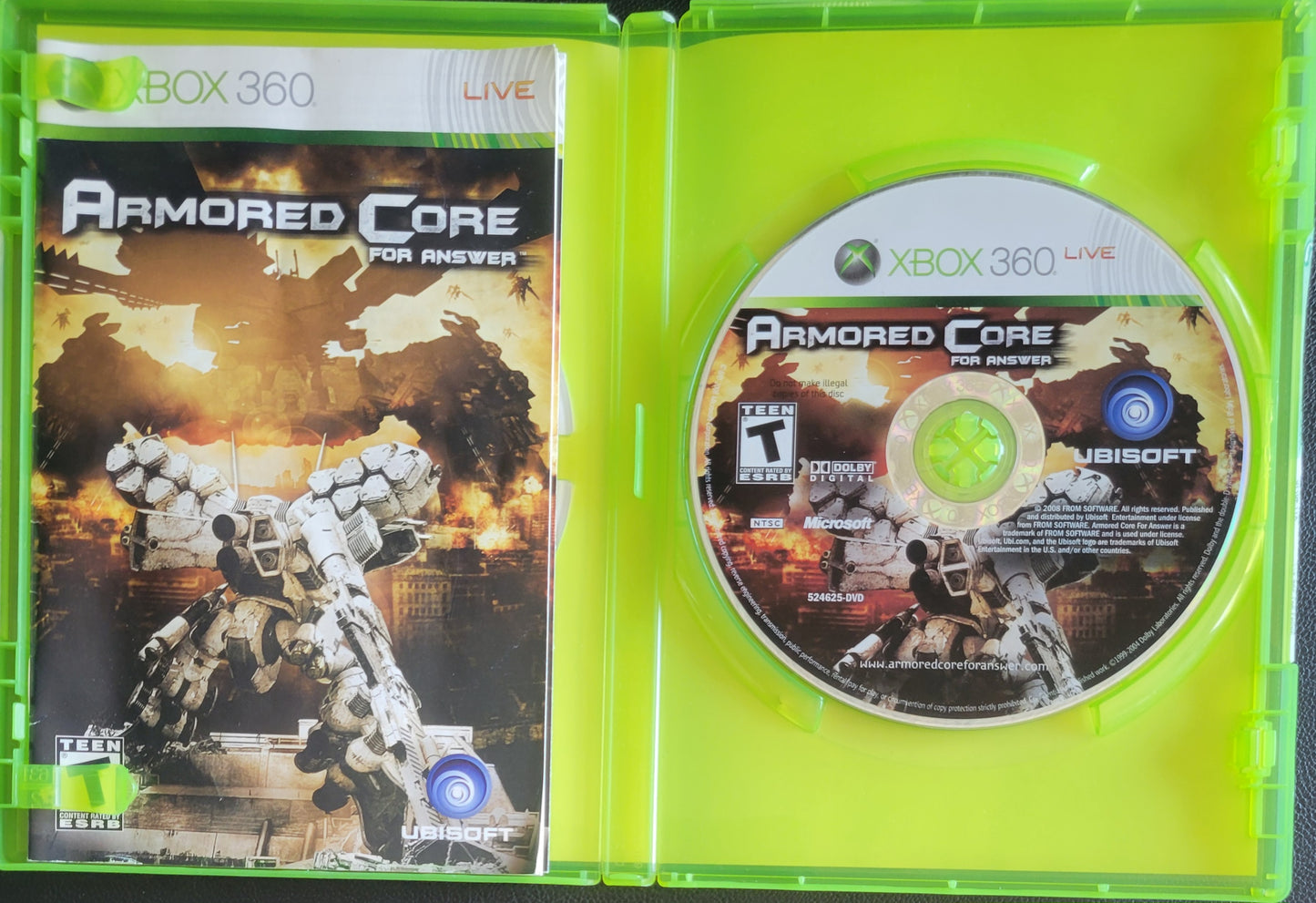 RARE Armored Core For Answer - (CIB) - Microsoft XBOX 360 - Pre-Owned Like New CLEAN DISC