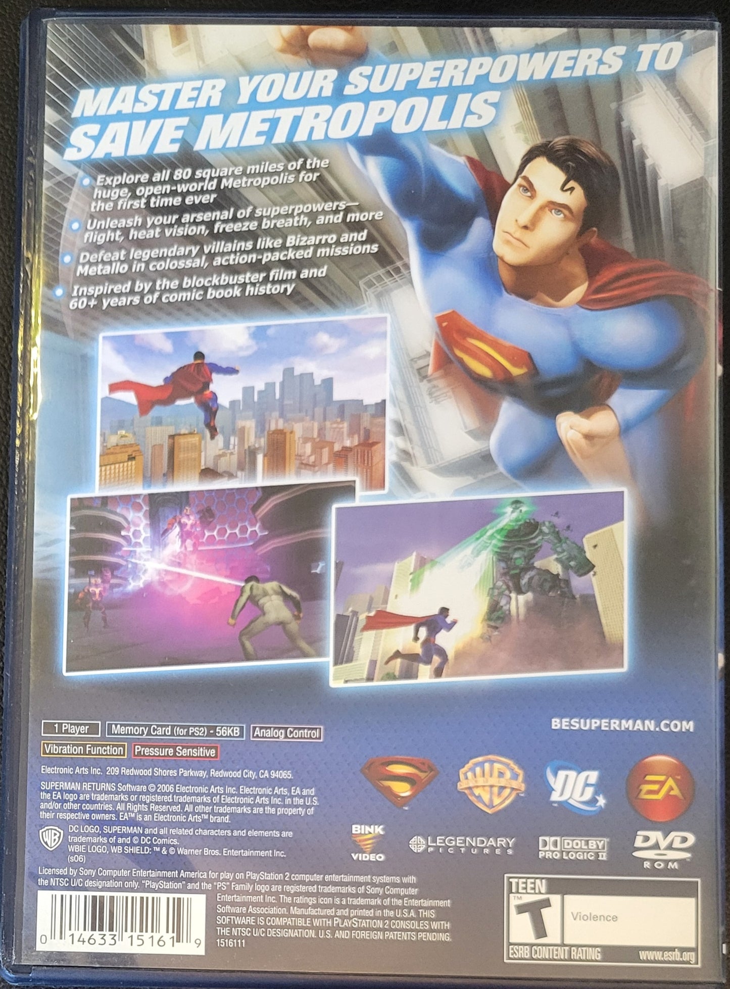 Superman Returns - Sony PlayStation 2 PS2 (CIB) Pre-Owned Tested & Working Great Shape!