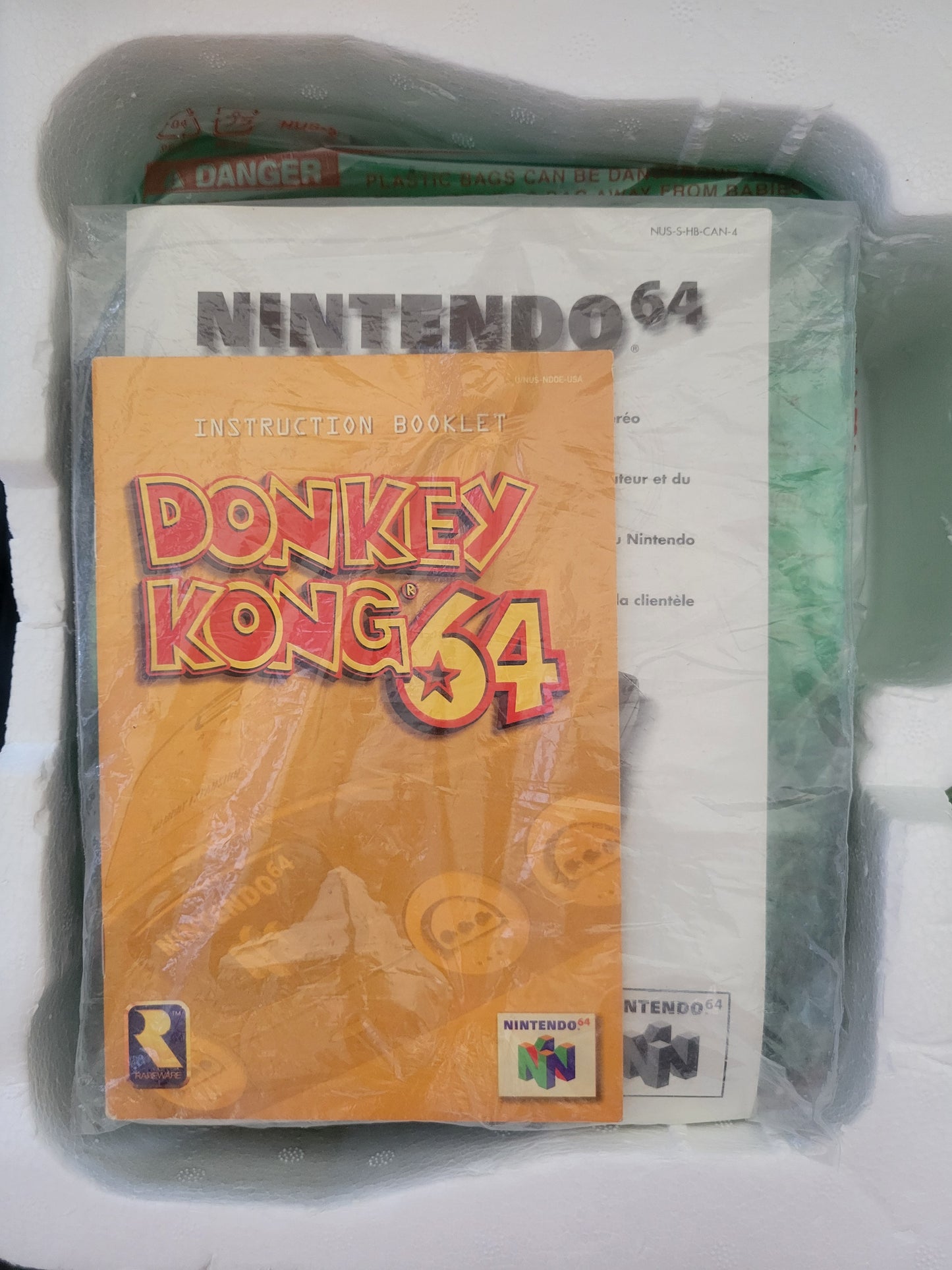 N64 Donkey Kong 64' Edition (Early Release) Nintendo 64 System ● OPEN BOX ● FACTORY PLASTIC ● IMMACULATE CONDITION
