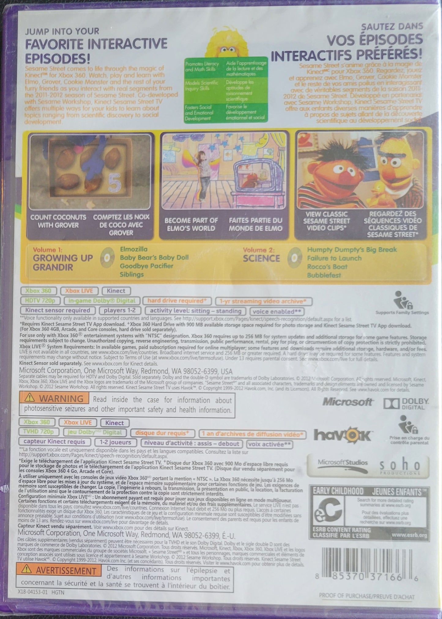 Brand New Sesame Street - SEALED - Microsoft XBOX 360