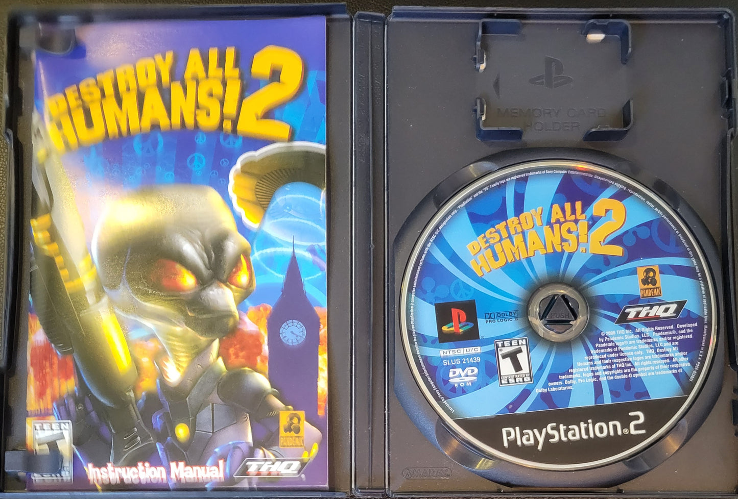Destroy All Humans 2 - Sony PlayStation 2 PS2 Pre-Owned Tested & Working MINTY