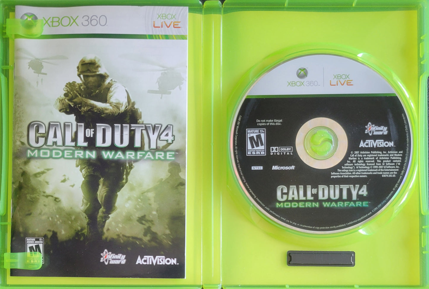 RARE Microsoft Company Store Purchase! Call Of Duty 4: Modern Warfare - Microsoft XBOX 360 - CIB Pre-Owned Great Shape Tested & Working