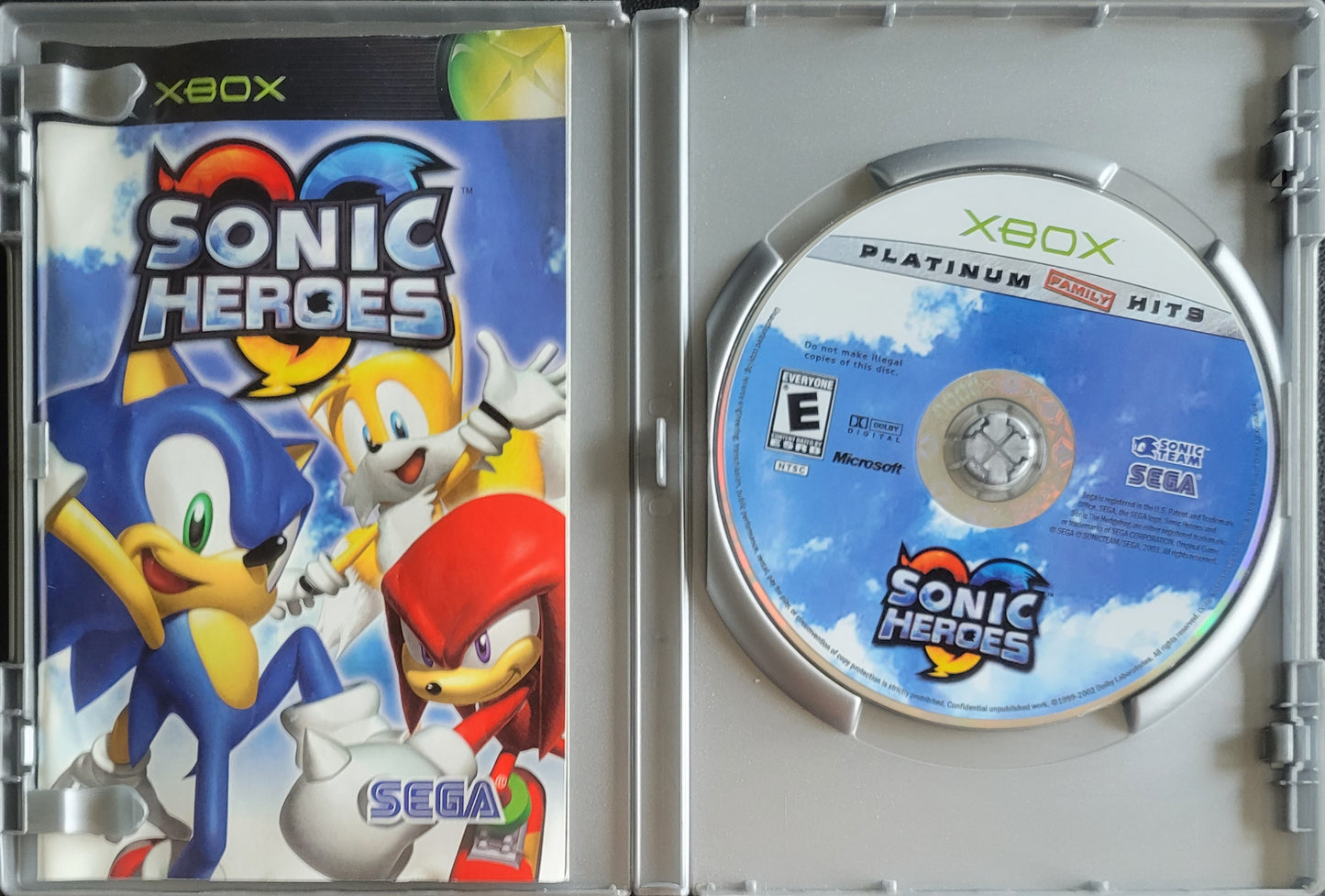 Sonic Heroes *Platinum Family Hits* - (CIB) OG Microsoft XBOX Pre-Owned Great Shape Tested & Working CLEAN DISC