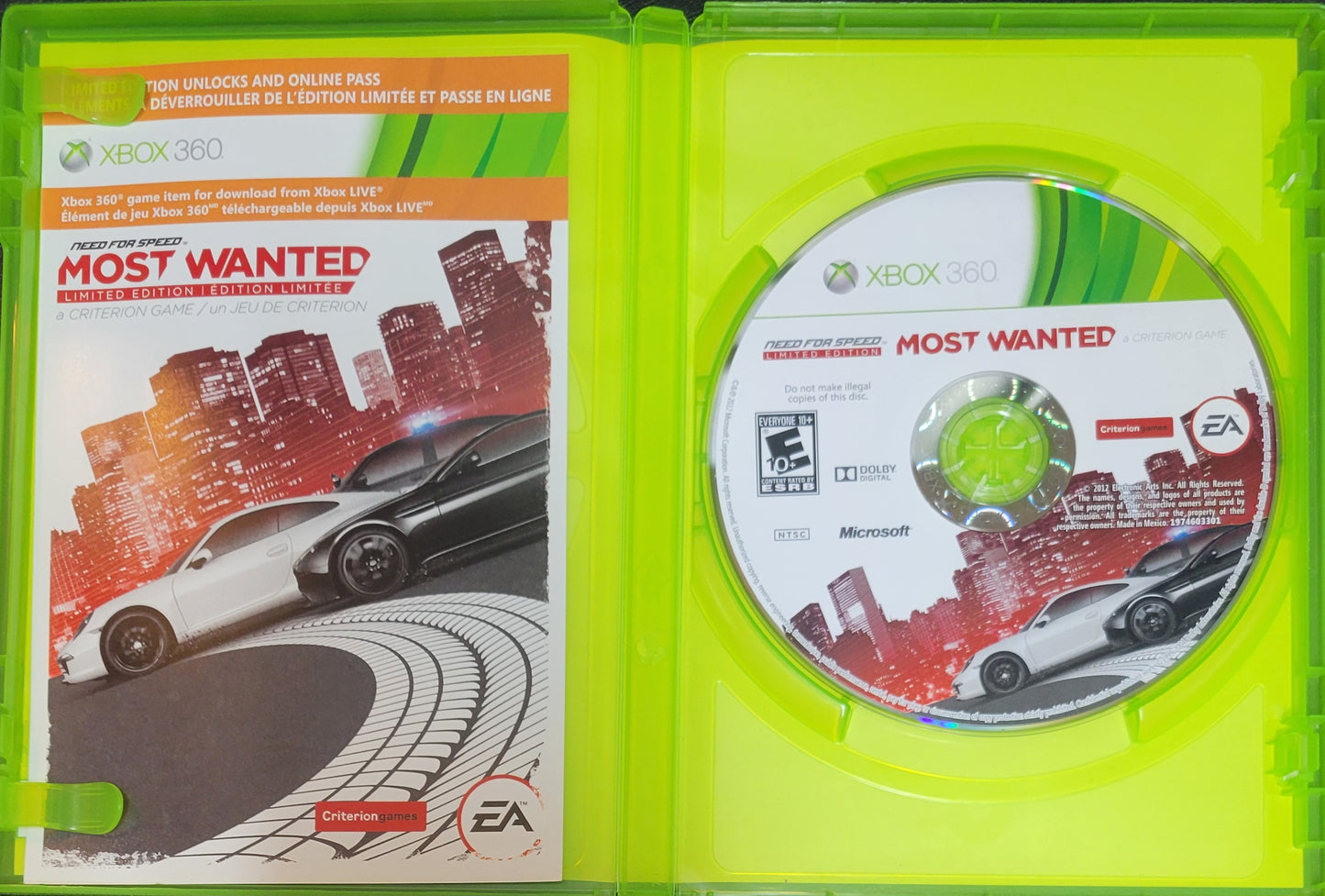 Need for Speed Most Wanted – Microsoft Xbox 360 CIB – Clean Disc – RE-SEALED (2005)