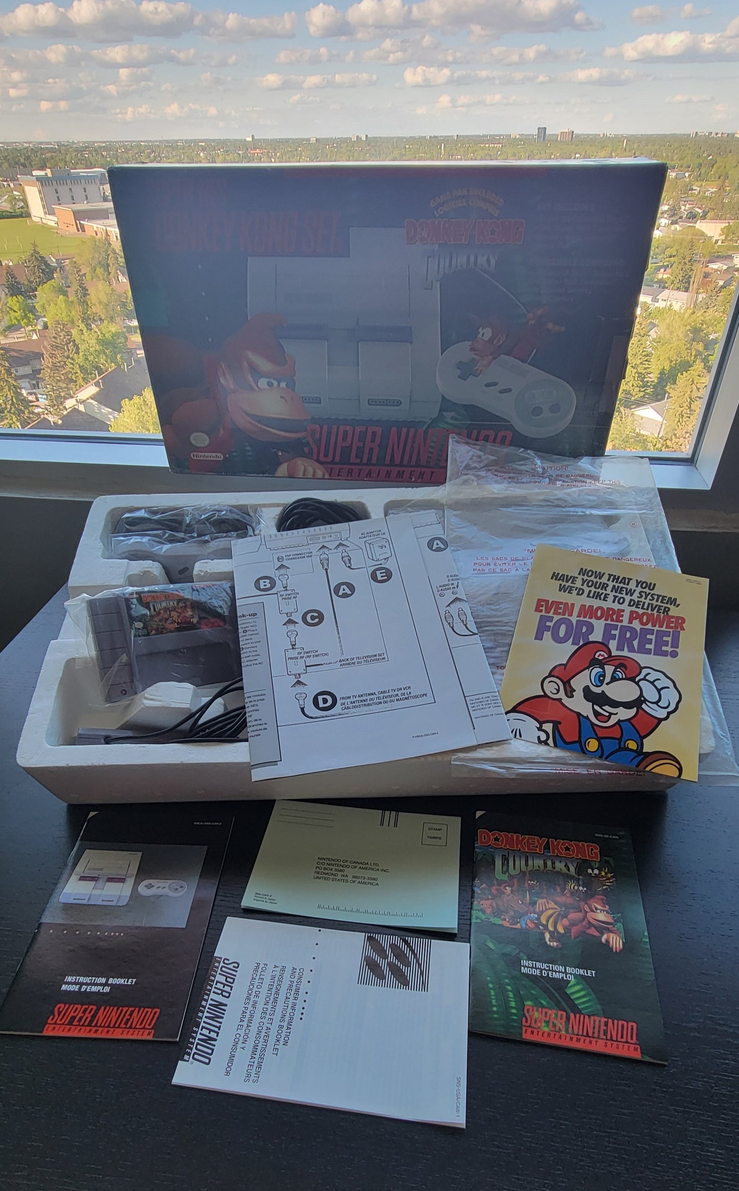 SNES Donkey Kong Country DKC Edition (Early Release) Super Nintendo Ent. System ● OPEN BOX! ● ALL INSERTS ● FACTORY PLASTIC ● IMMACULATE CONDITION