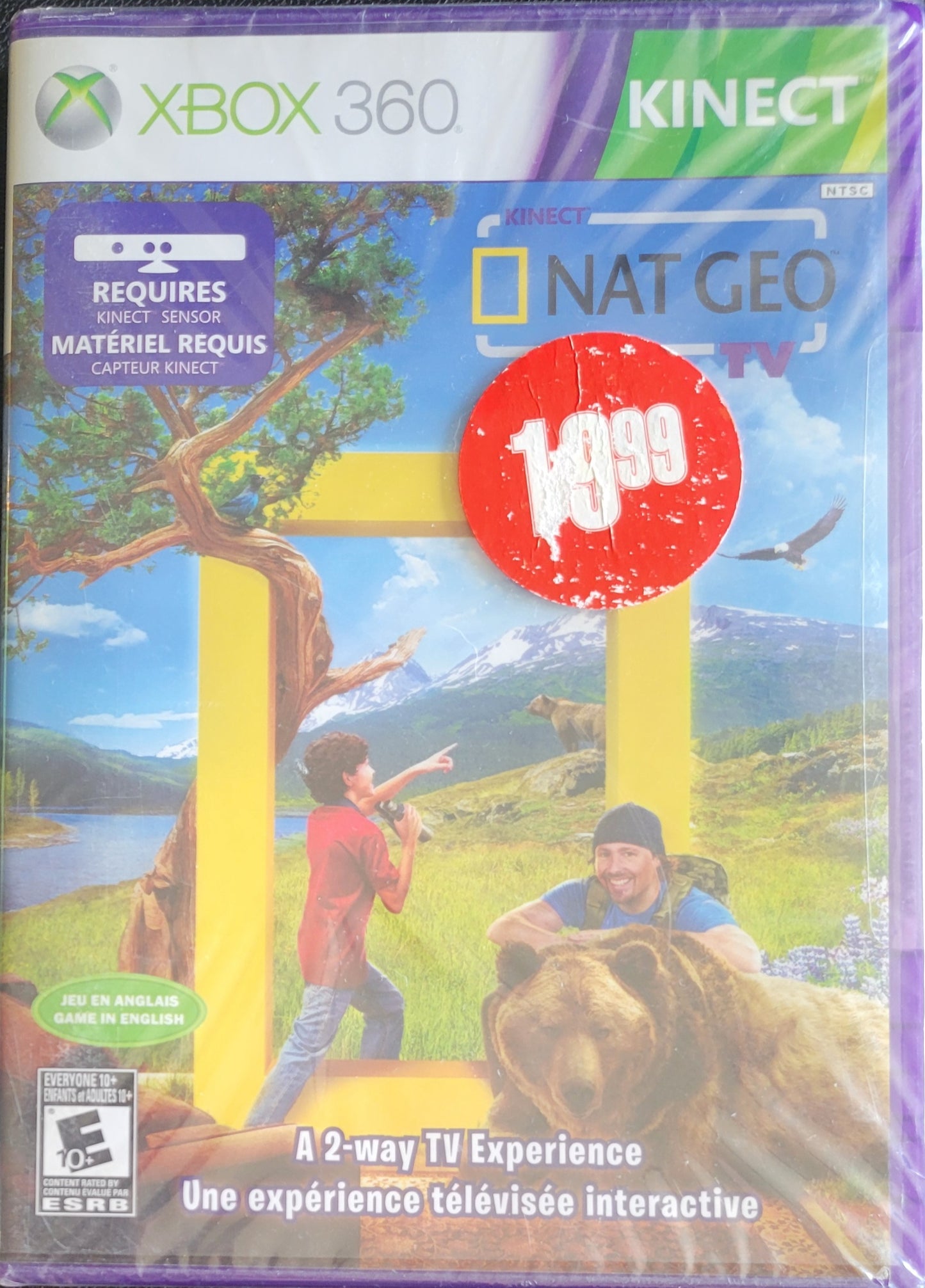 Brand New Nat Geo TV - SEALED - Microsoft XBOX 360 GREAT SHAPE