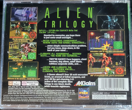 Alien Trilogy Greatest Hits – Sony PlayStation 1 PS1 (1995) – Complete in Box (CIB) – Re-Sealed Like New