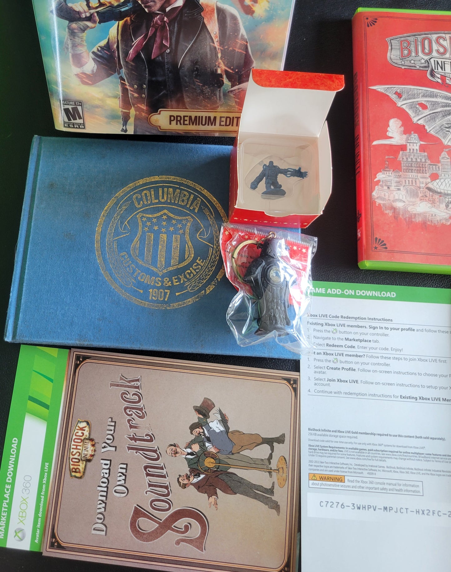 BioShock Infinite *Premium Edition Box Set* + Inserts! - (CIB) - Microsoft XBOX 360 - Pre-Owned Like New CLEAN DISC