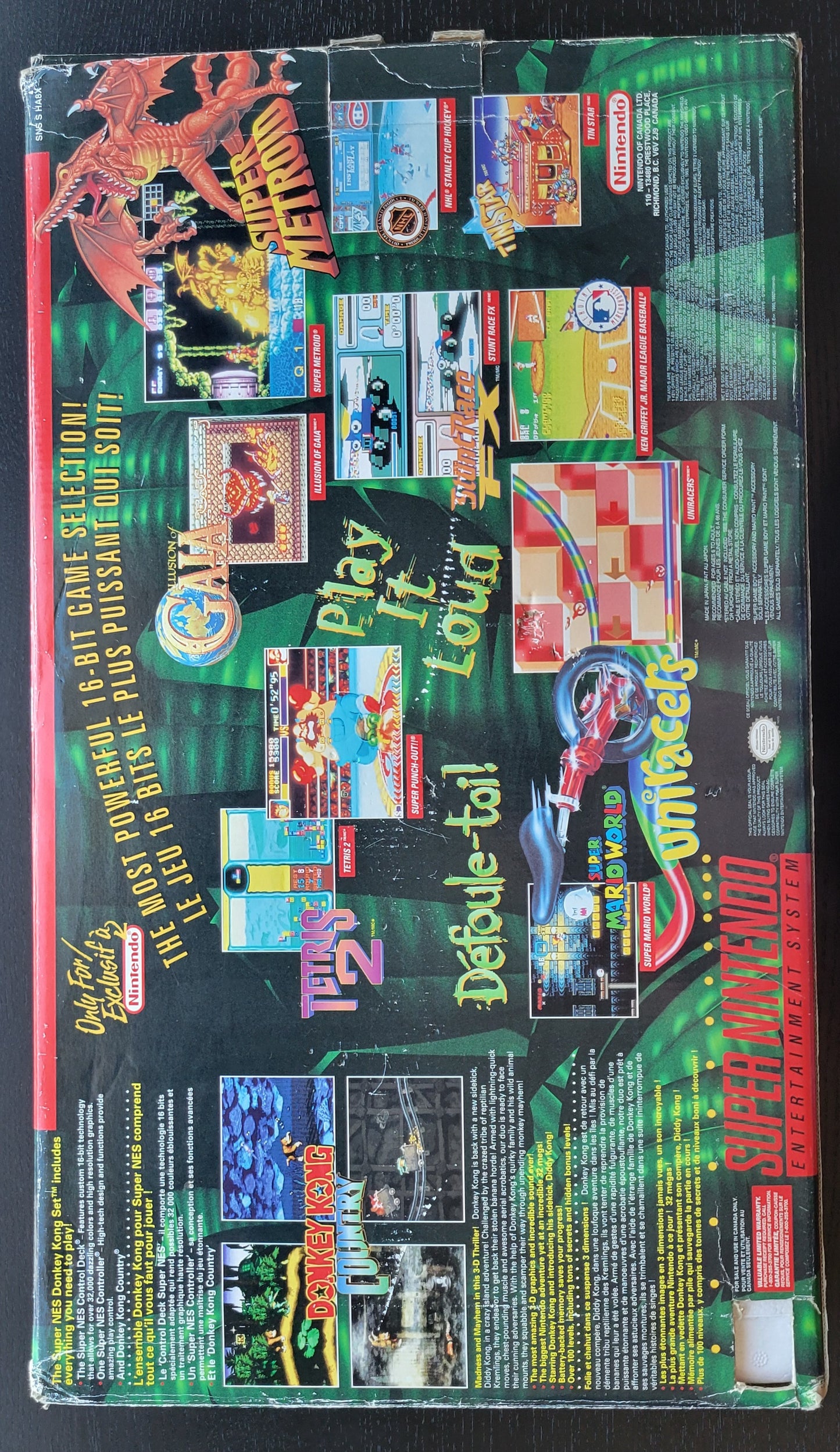 SNES Donkey Kong Country DKC Edition (Early Release) Super Nintendo Ent. System ● OPEN BOX! ● ALL INSERTS ● FACTORY PLASTIC ● IMMACULATE CONDITION