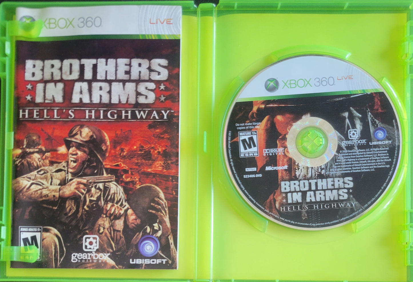 Brothers In Arms: Hell's Highway - (CIB) - Microsoft XBOX 360 - Pre-Owned Like New CLEAN DISC