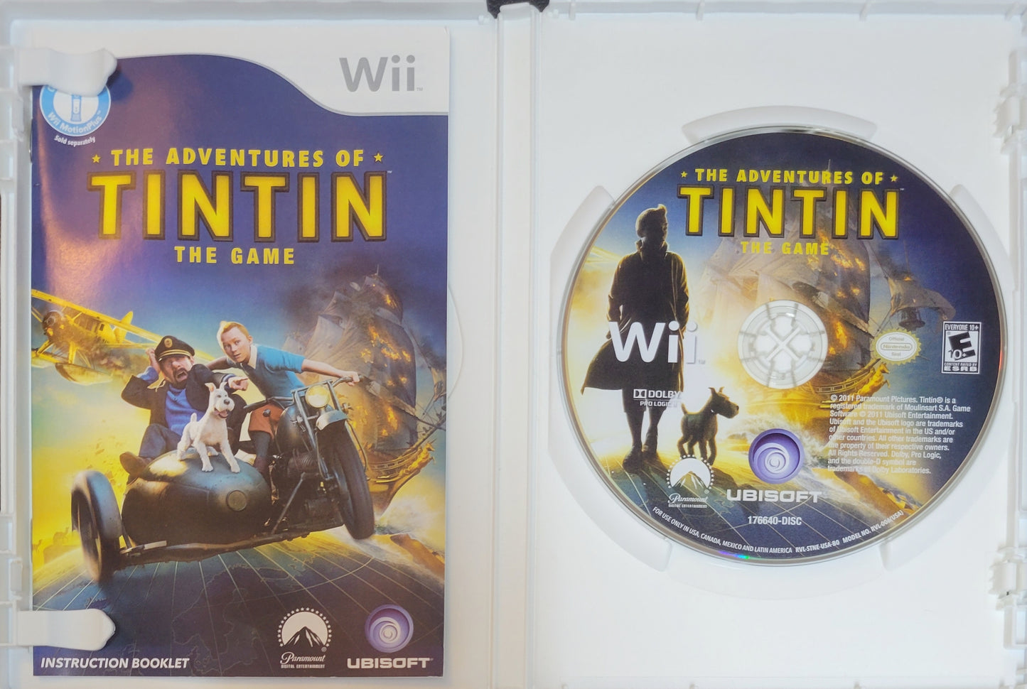The Adventures of Tintin – Nintendo Wii CIB – RE-SEALED + Like New