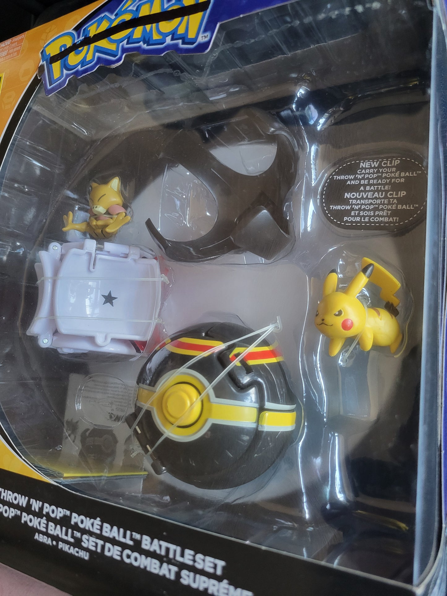 Pokémon Ultimate Throw ‘N Pop Poké Ball BattleSet – Pikachu & Abra by Tomy (Ages 4+) – Brand New / Factory Sealed