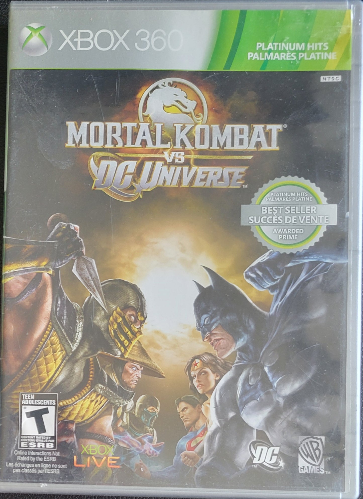 Mortal Kombat Vs DC Universe *Platinum Hits* - (CWB) - Microsoft XBOX 360 - Pre-Owned Like New CLEAN DISC