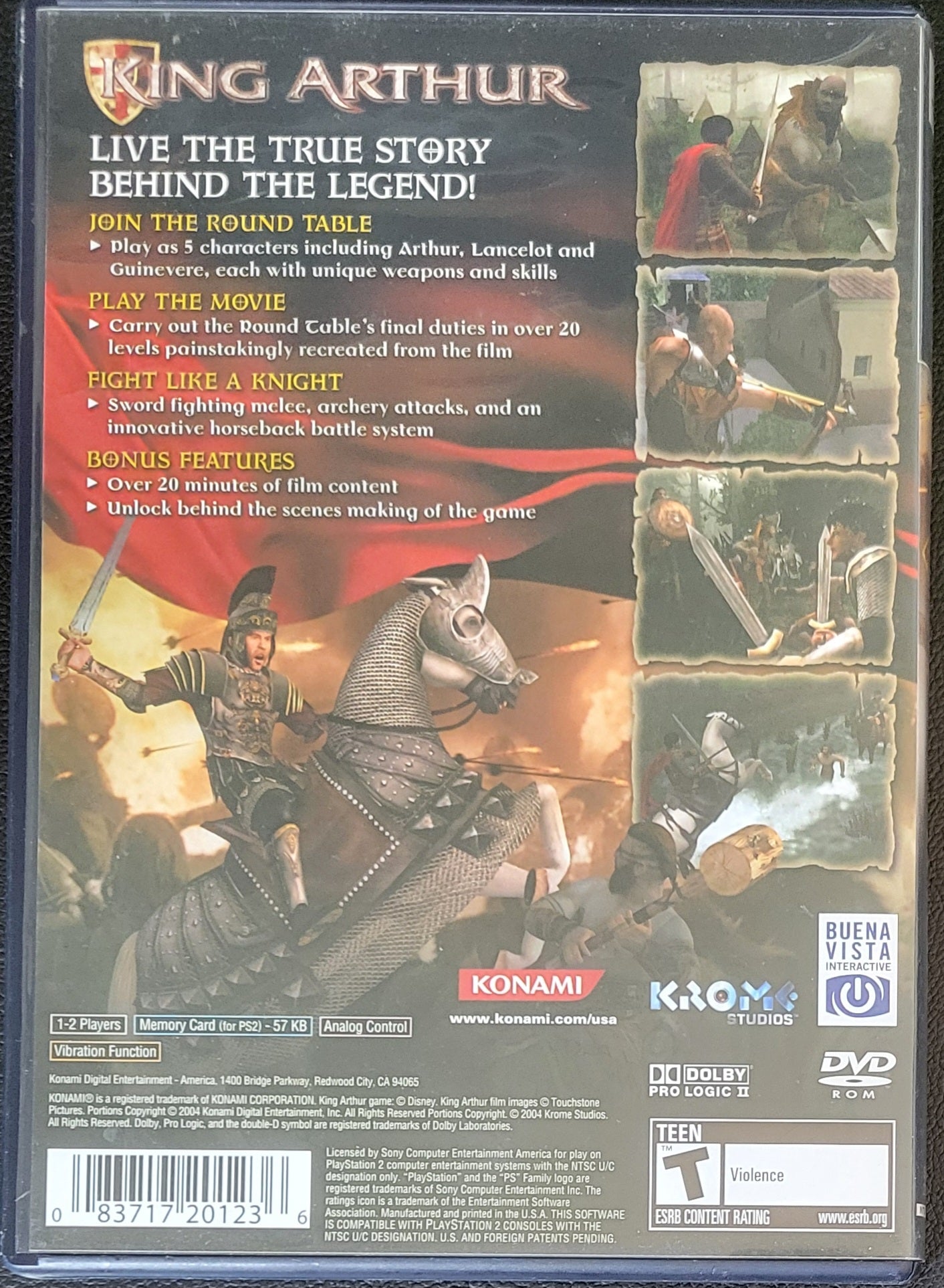 King Arthur - Sony PlayStation 2 PS2 Pre-Owned Tested & Working Great Shape!