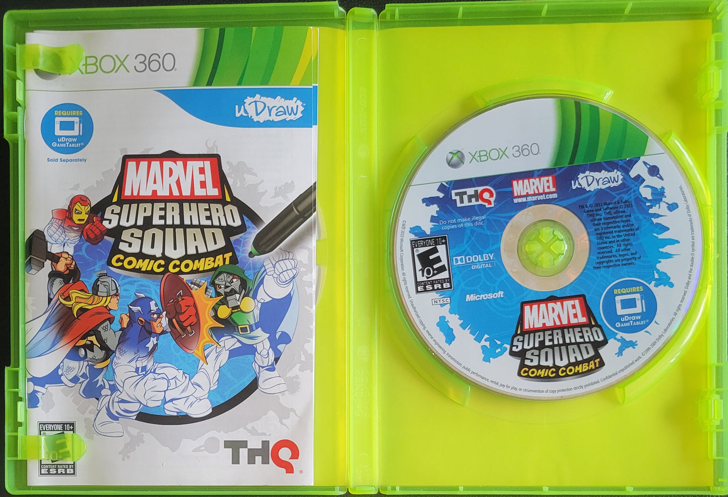 Marvel Super Hero Squad: Comic Combat - (CIB) - Microsoft XBOX 360 - Pre-Owned Like New CLEAN DISC