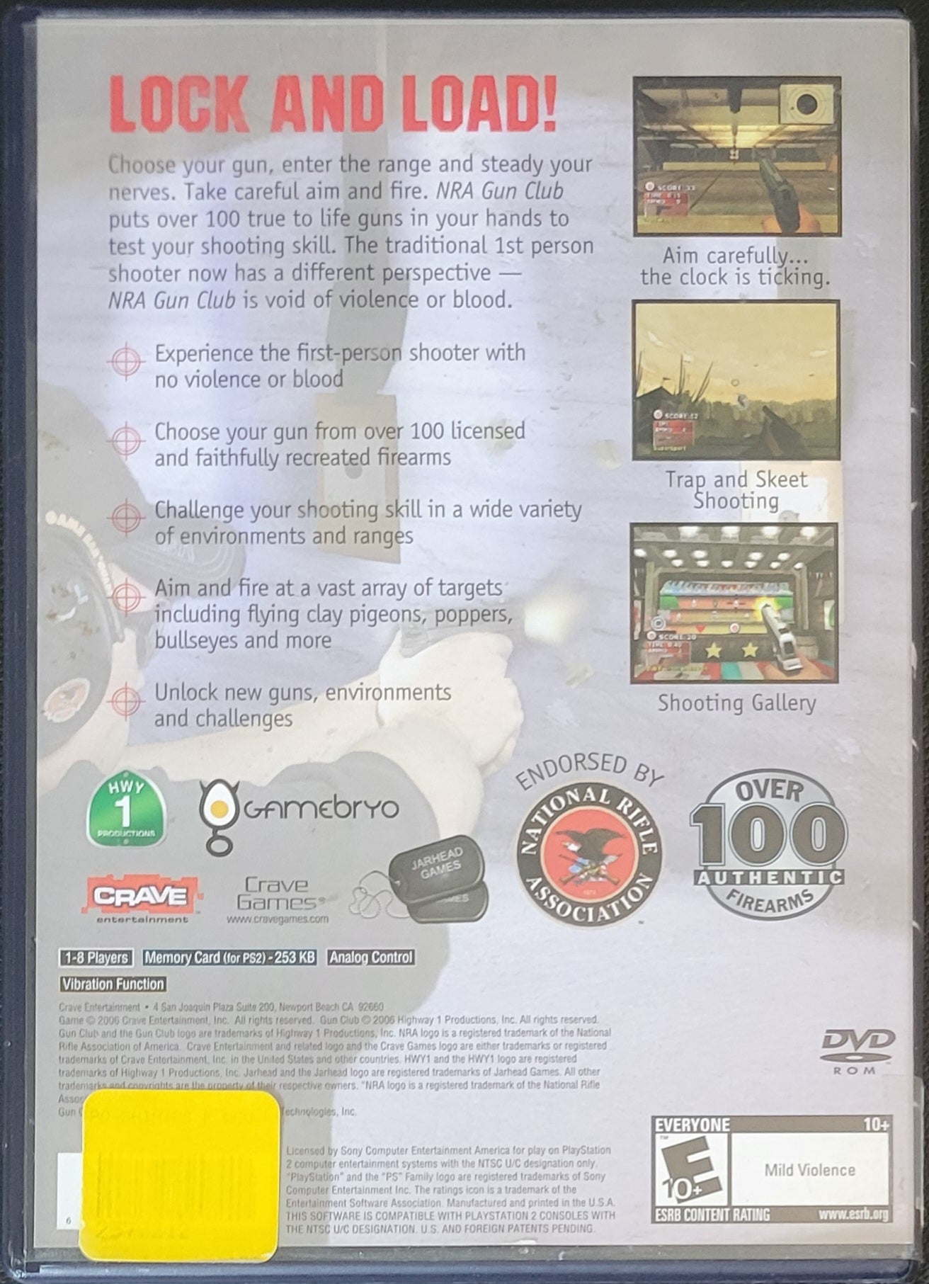 Gun Club - Sony PlayStation 2 PS2 (CIB) Pre-Owned Tested & Working Great Shape!