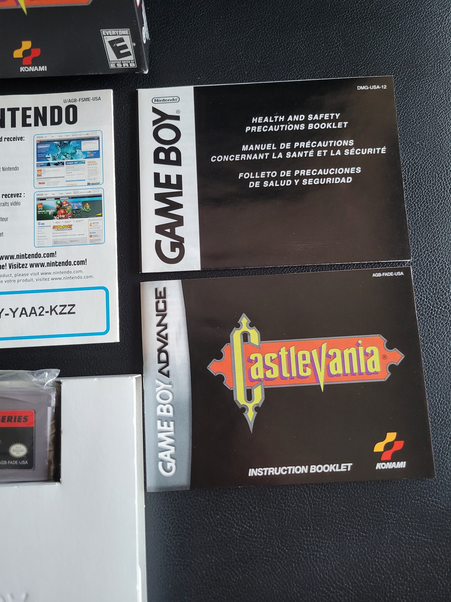 CASTLEVANIA (CIB Factory Plastic)! Classic NES Series 2004 (VG) - GAMEBOY ADVANCE GBA + Protector