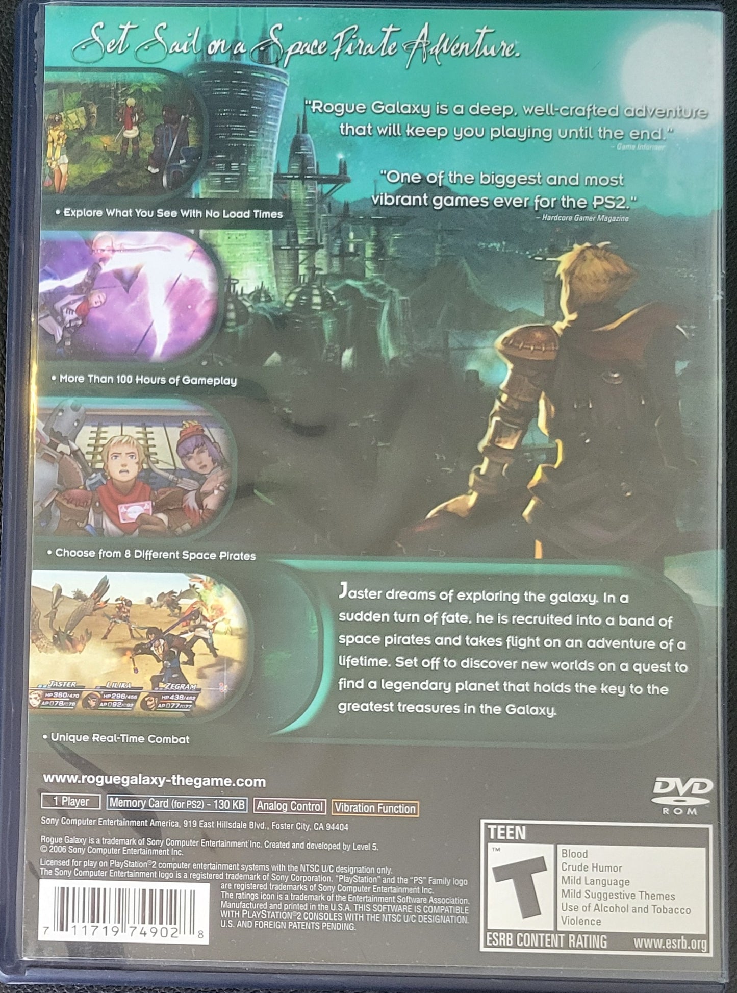 Rogue Galaxy - Sony PlayStation 2 PS2 (CIB) Pre-Owned Tested & Working Great Shape CLEAN DISC