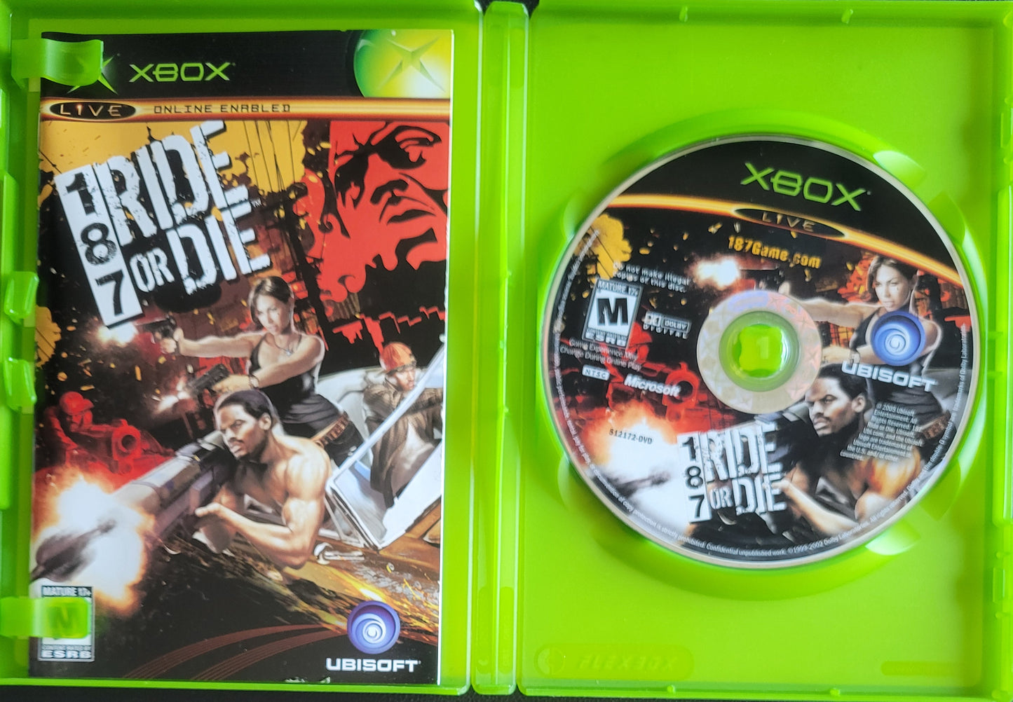 187 Ride Or Die - (CIB) OG Microsoft XBOX Pre-Owned Great Shape Tested & Working CLEAN DISC