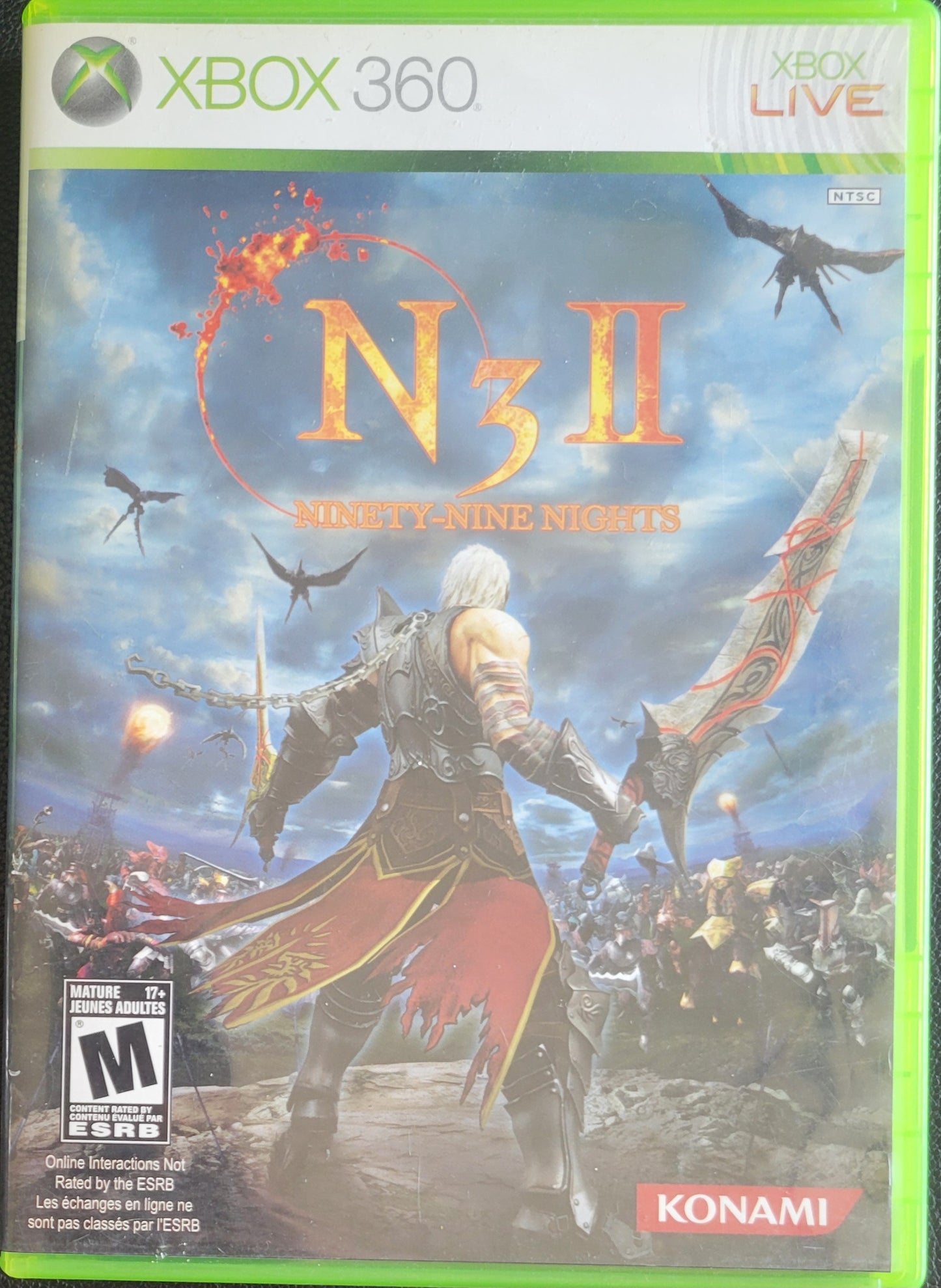 Rare* N3 2 Ninety-nine Nights - (CIB) - Microsoft XBOX 360 - Pre-Owned Like New CLEAN DISC