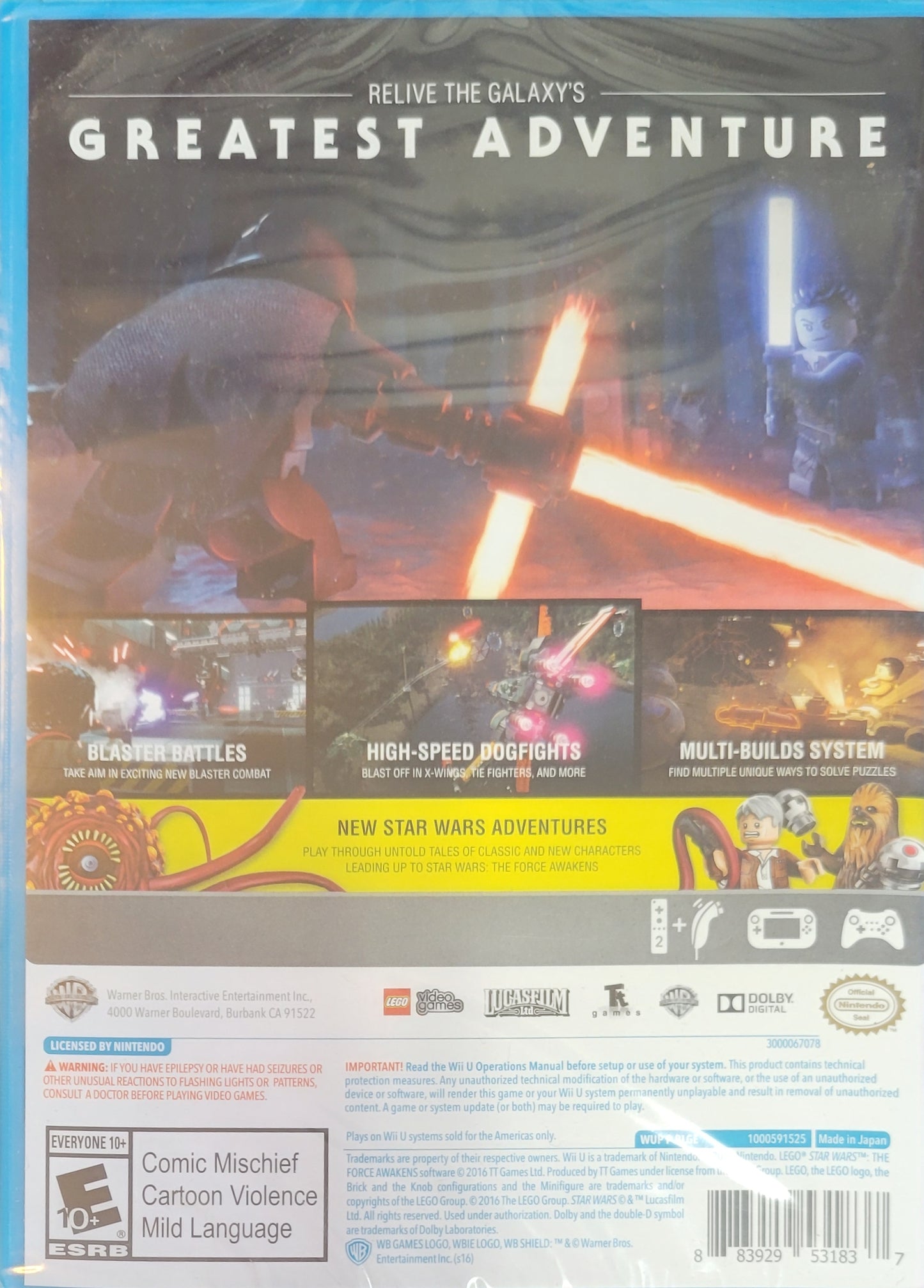 Star Wars: The Force Awakens – Nintendo Wii U – Brand New Sealed