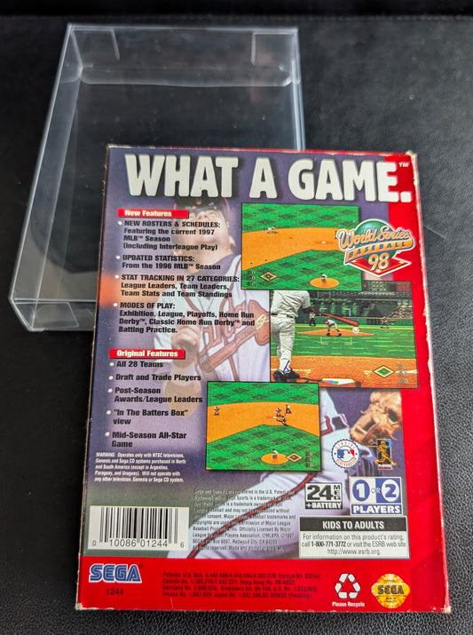 World Series Baseball '98 - Boxed CIB (Sega Genesis) | 1998 | Sports / Baseball