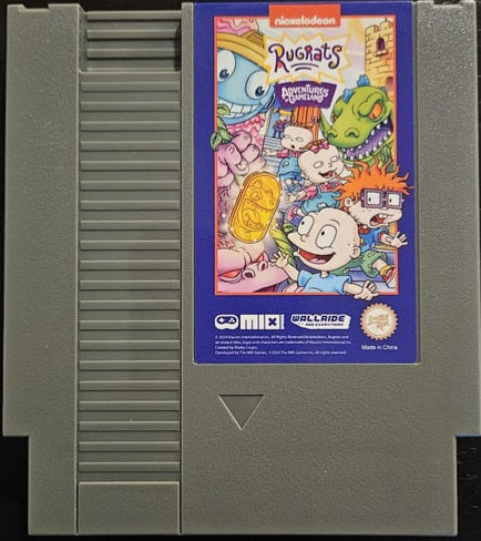 Rugrats Adventures In Gameland - NES (Nintendo Ent. System 1983) 72 Pin 8 Bit Video Game Cartridge