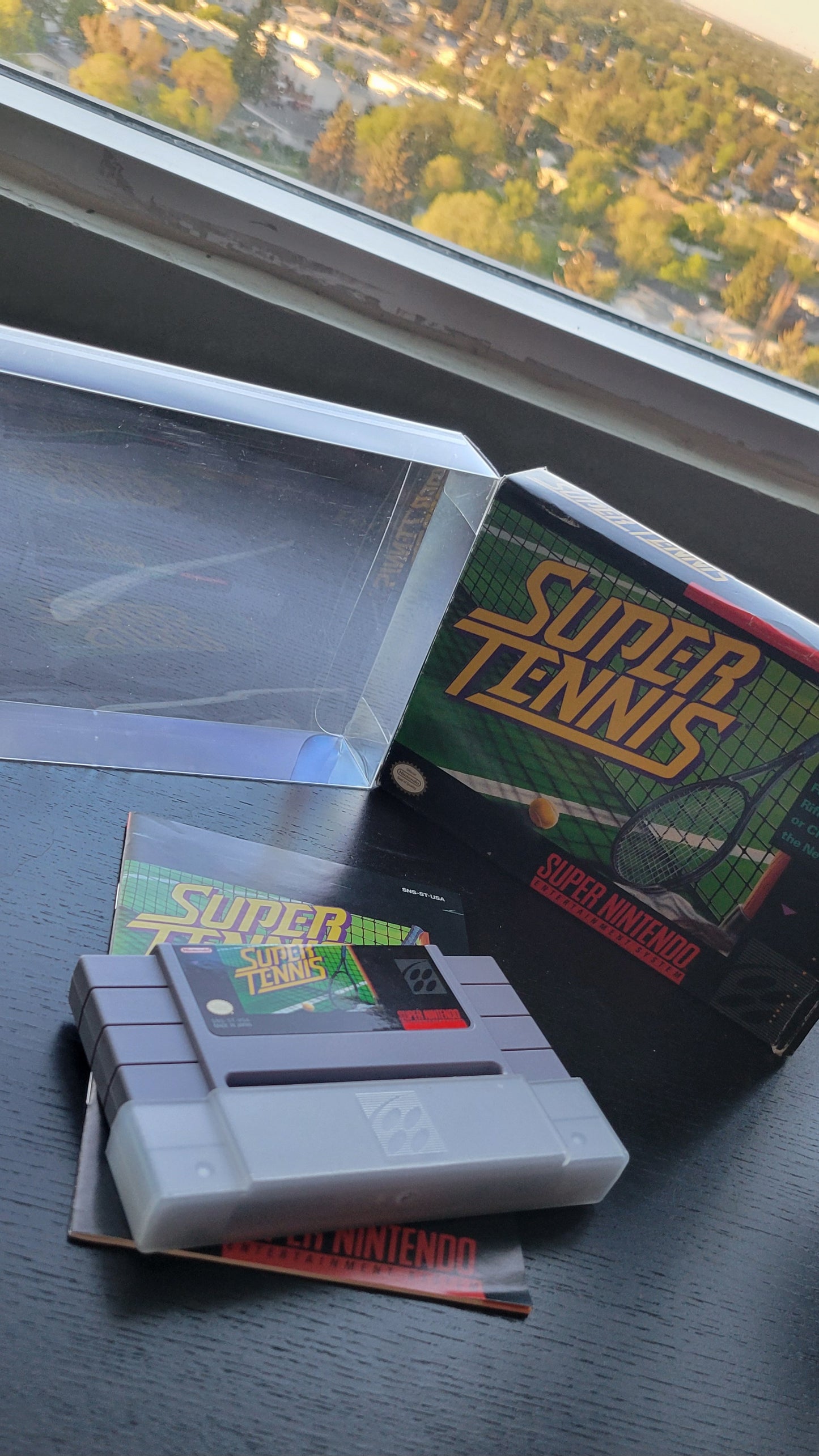 CLEAN SUPER TENNIS 1991 CIB ● Box ● Manual ● Protector - SNES - Super Nintendo Ent. System NTSC Cartridge Tested & Working