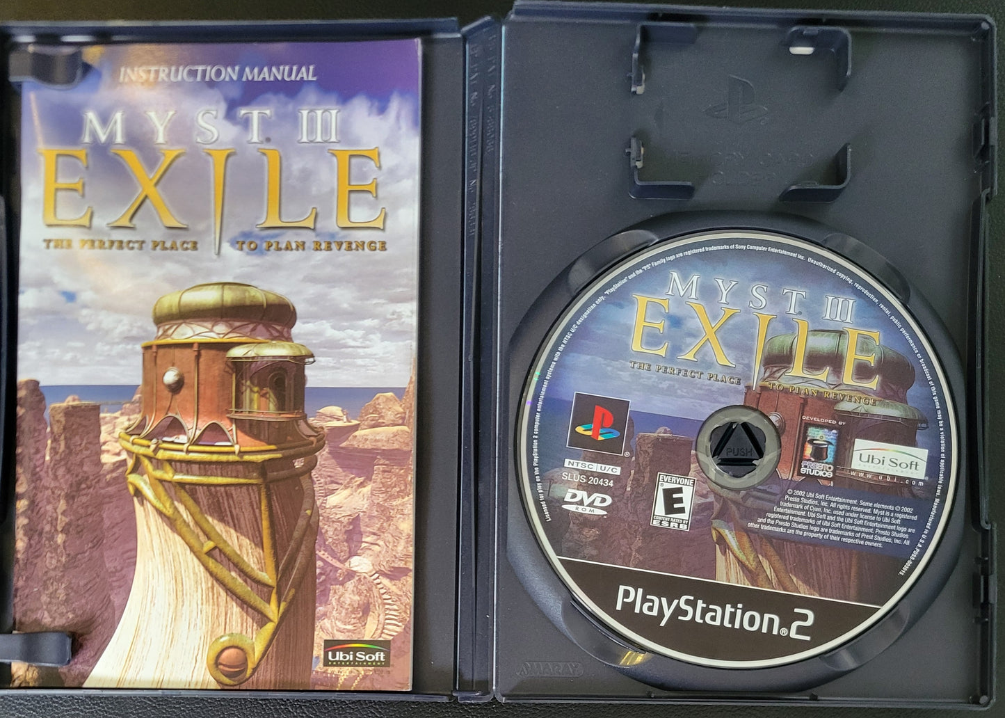 Myst 3: EXILE The Perfect Place To Plan Revenge - Sony PlayStation 2 PS2 (CIB) Pre-Owned Tested & Working Great Shape!