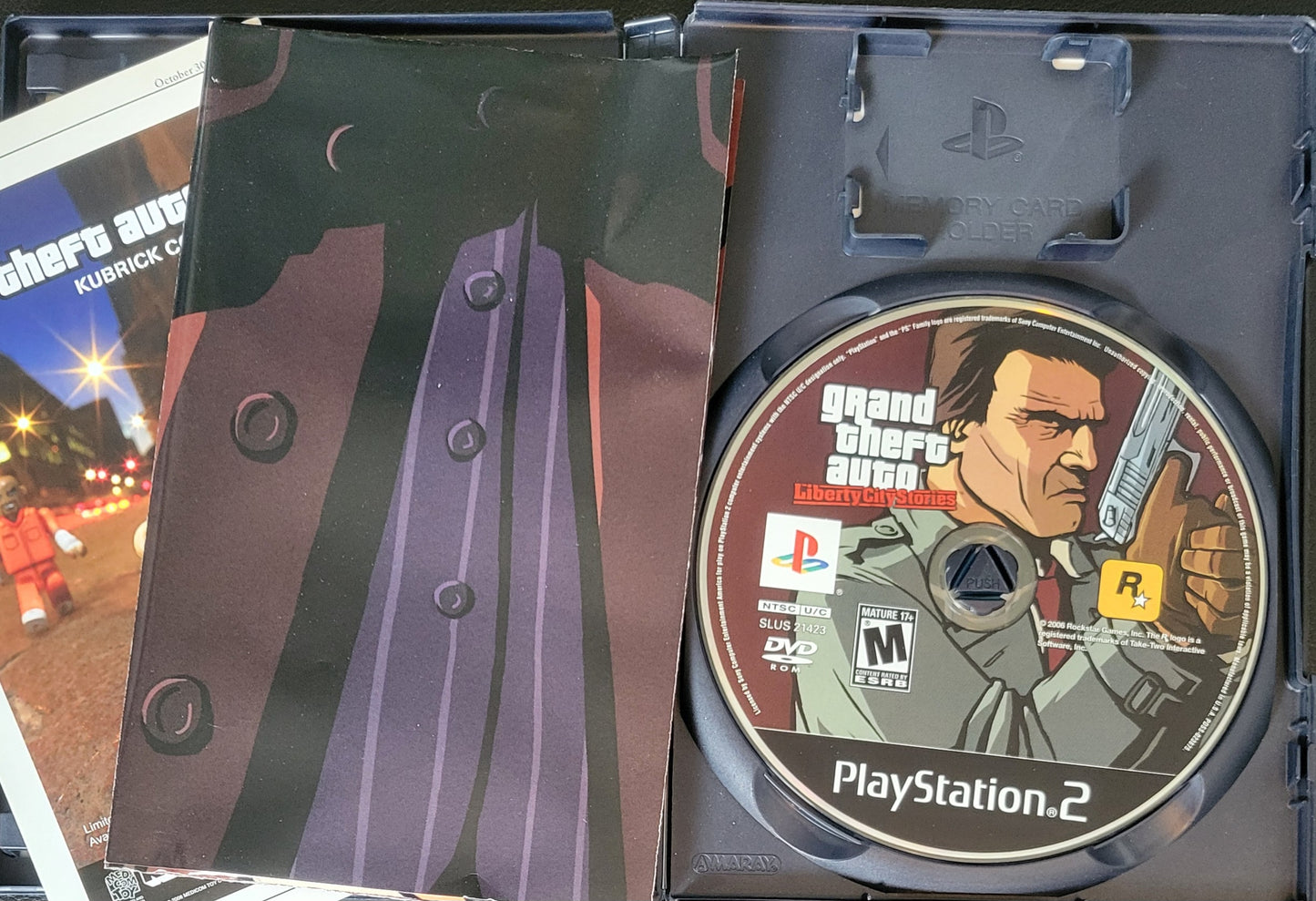 GTA Grand Theft Auto: Liberty City Stories + Poster - Sony PlayStation 2 PS2 (CIB) Pre-Owned Tested & Working Great Shape!