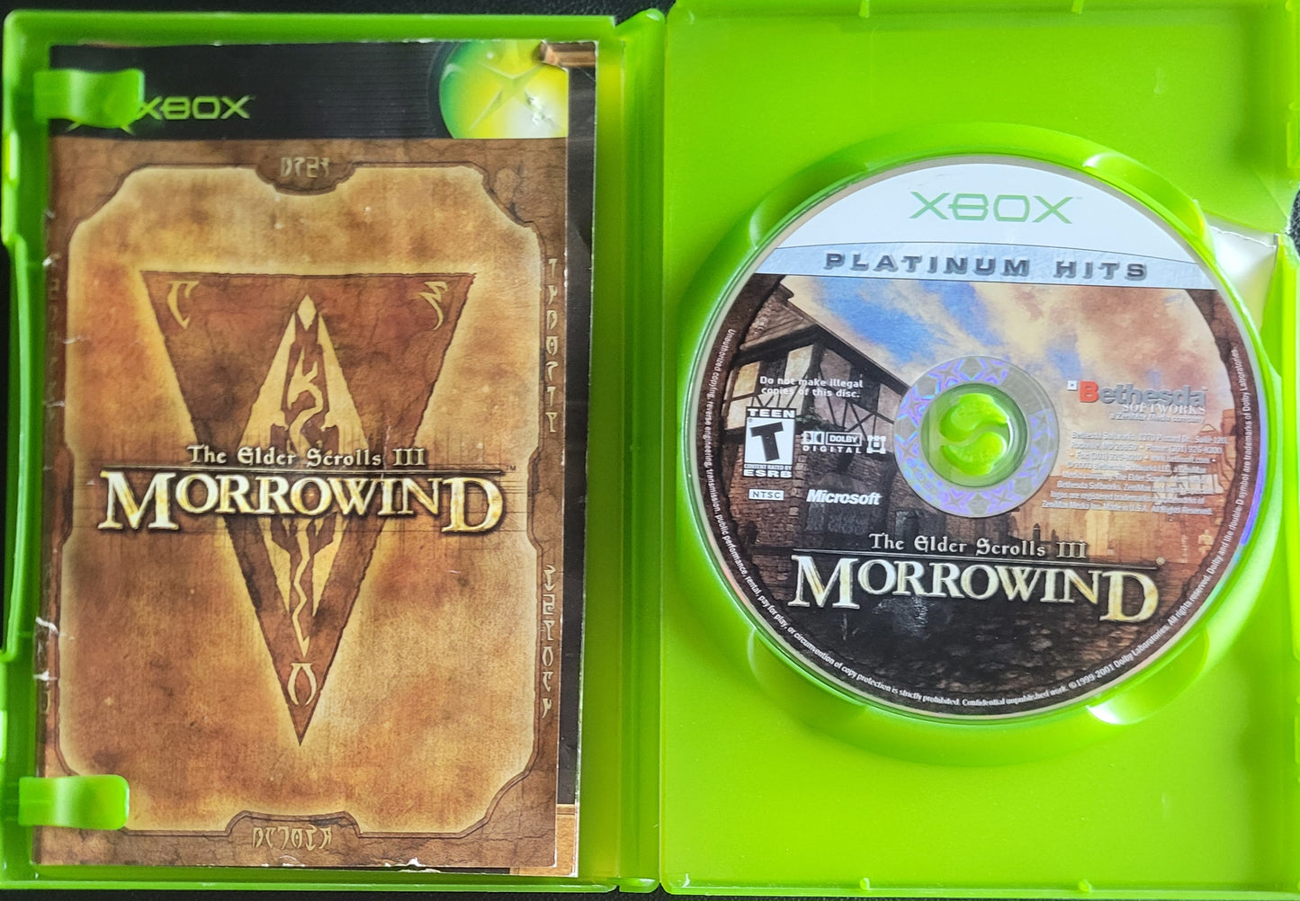 The Elder Scrolls 3: Morrowind - (CIB) OG Microsoft XBOX Pre-Owned Great Shape Tested & Working CLEAN DISC