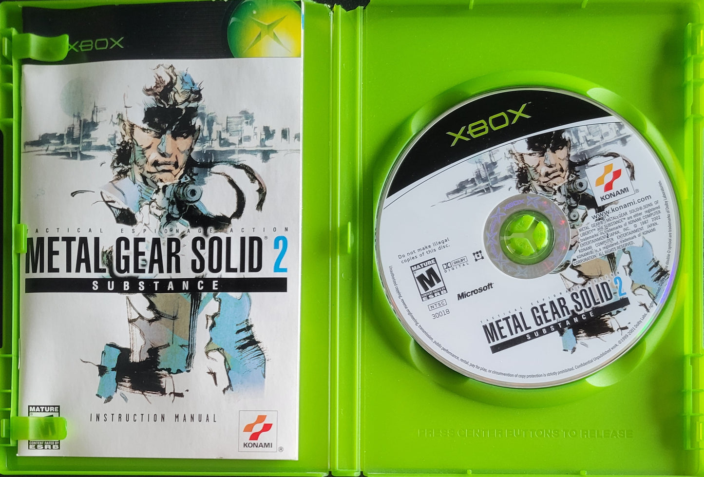 Metal Gear Solid 2: Substance - (CIB) OG Microsoft XBOX Pre-Owned Great Shape Tested & Working CLEAN DISC