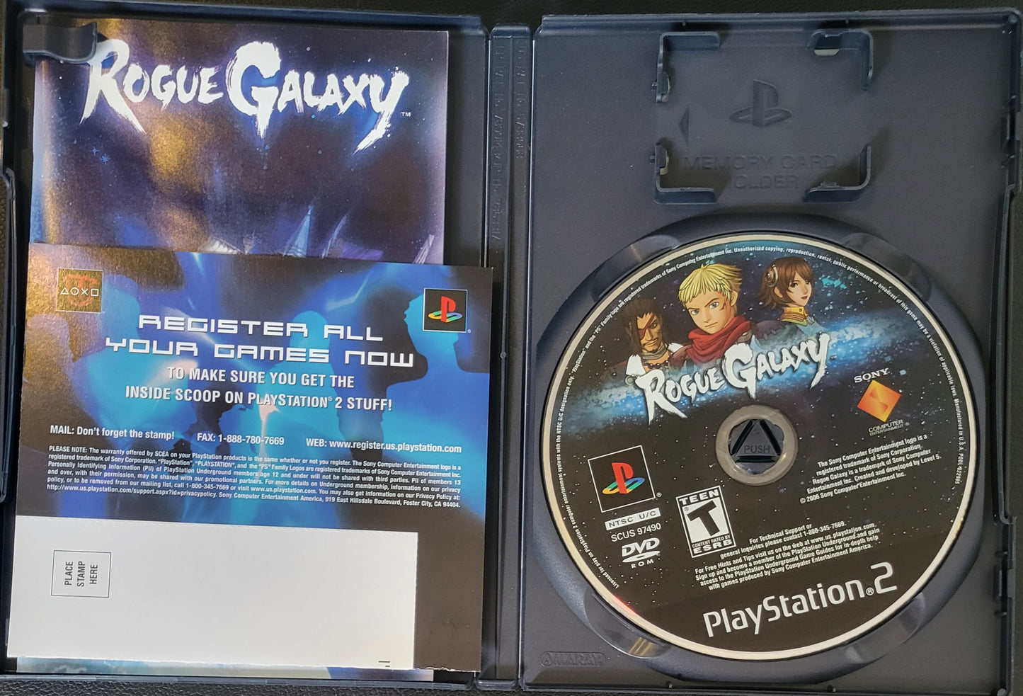 Rogue Galaxy - Sony PlayStation 2 PS2 (CIB) Pre-Owned Tested & Working Great Shape CLEAN DISC