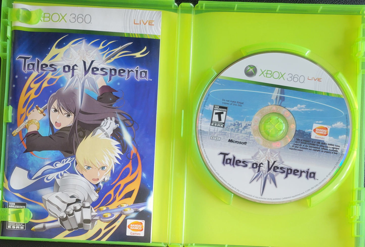 Tales Of Vasperia - (CIB) - Microsoft XBOX 360 - Pre-Owned Like New CLEAN DISC