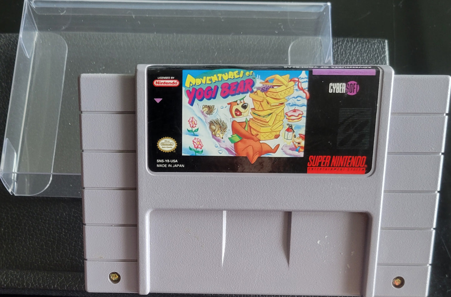 Adventures Of Yogi Bear - Authentic SNES - Super Nintendo Ent. System 1995 NTSC Cartridge + Protector