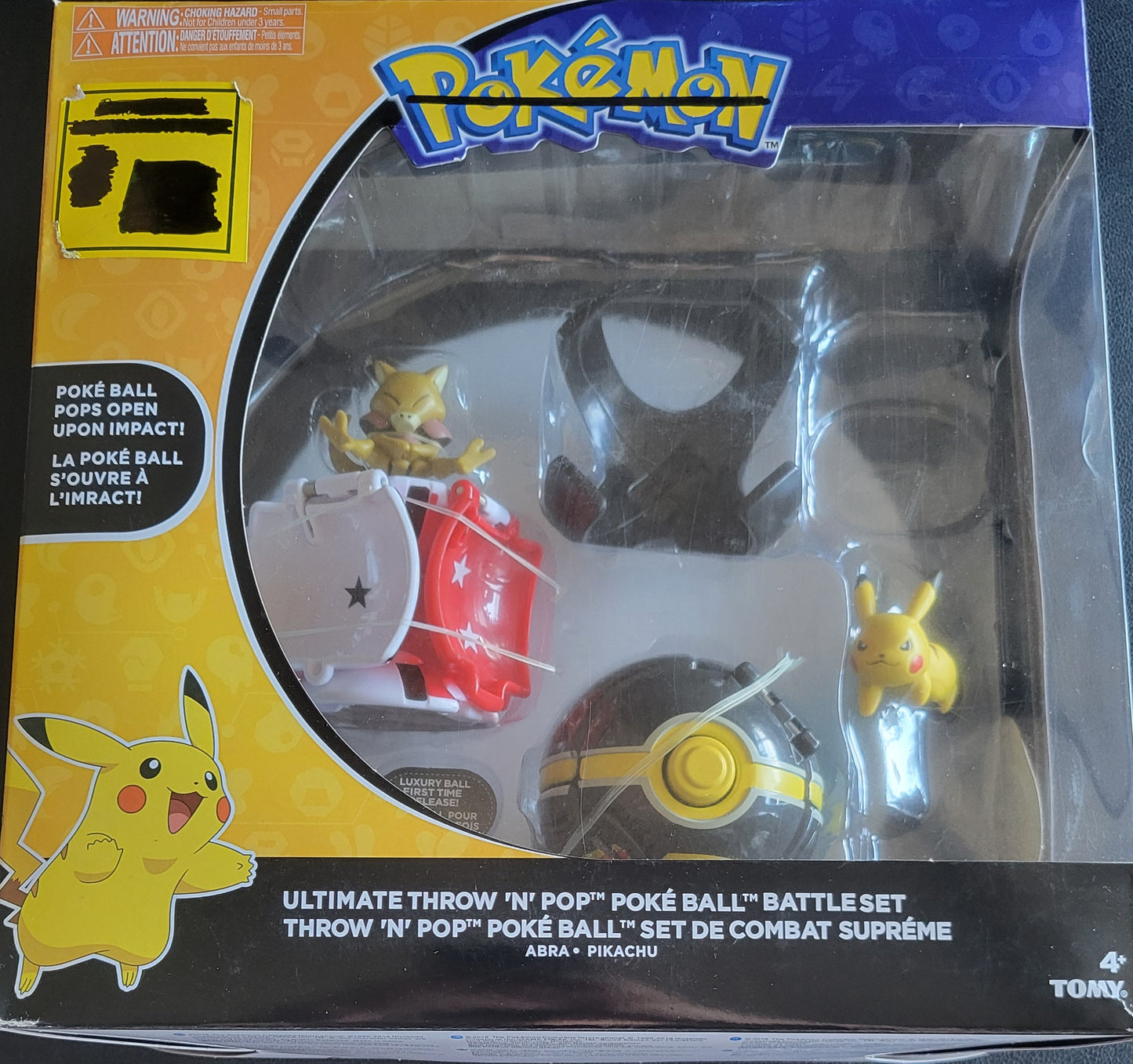 Pokémon Ultimate Throw ‘N Pop Poké Ball BattleSet – Pikachu & Abra by Tomy (Ages 4+) – Brand New / Factory Sealed