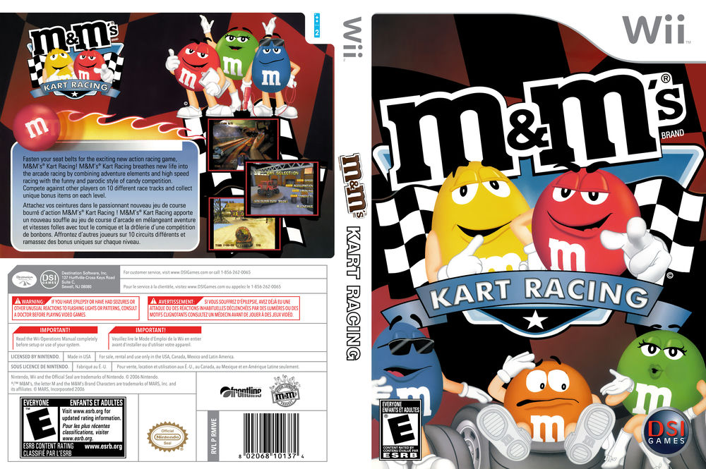 M&M's Kart Racing – Nintendo Wii CIB – RE-SEALED + Like New