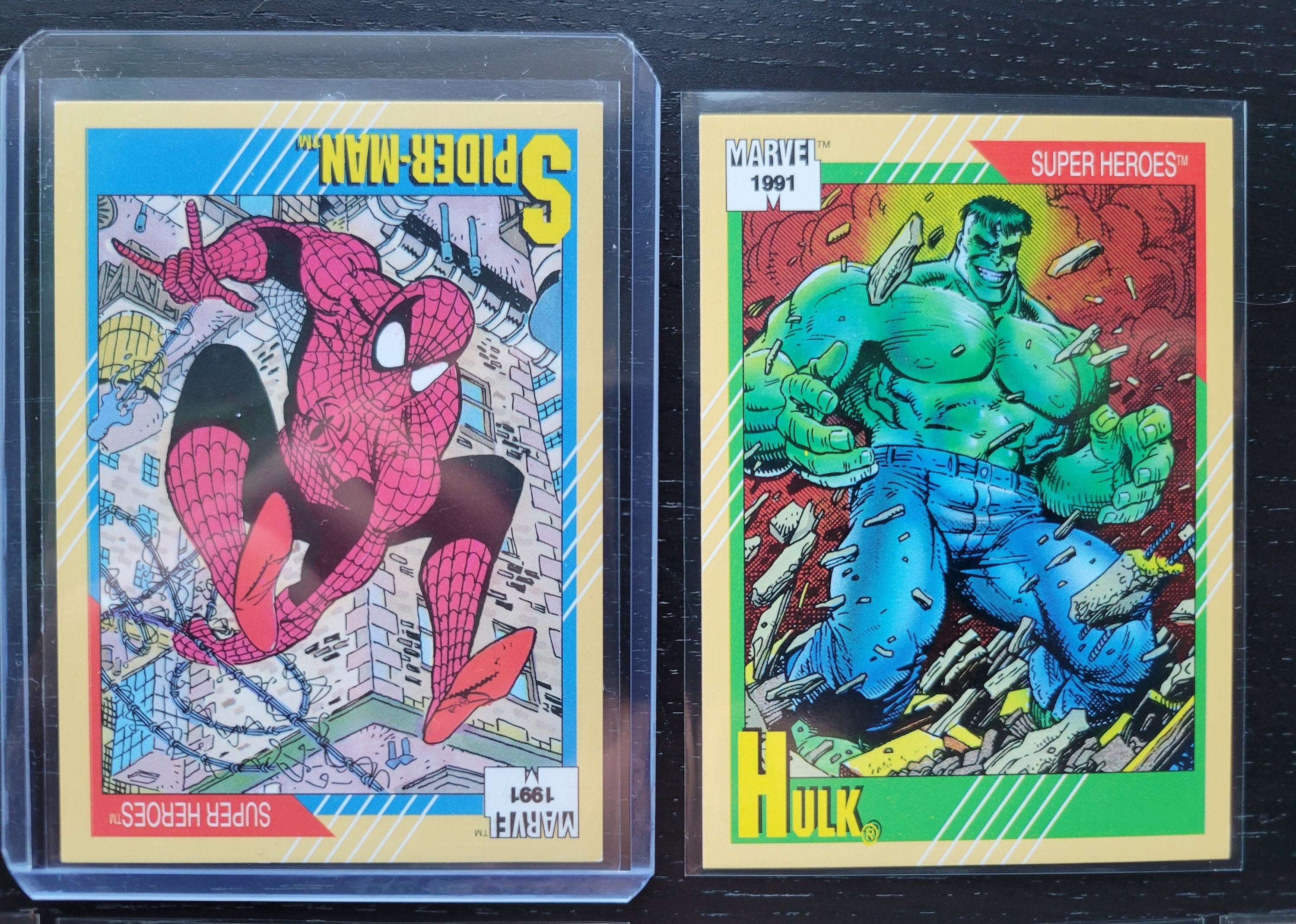 Impel Marvel Cards 1991 One Rare Set Spiderman HULK Absolutely Mint Co AltezzaGameShop Impel Marvel Cards 1991 One Rare Set Spiderman HULK Absolutely Mint Co AltezzaGameShop