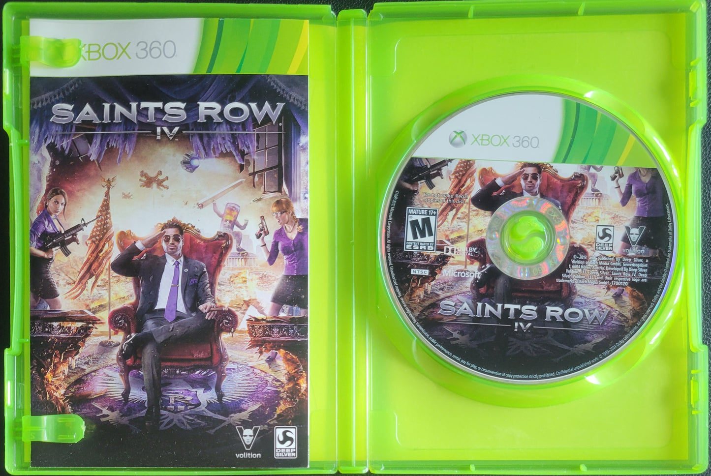 Saints Row IV Commander In Chief EDITION - (CIB) - Microsoft XBOX 360 - Pre-Owned Like New CLEAN DISC