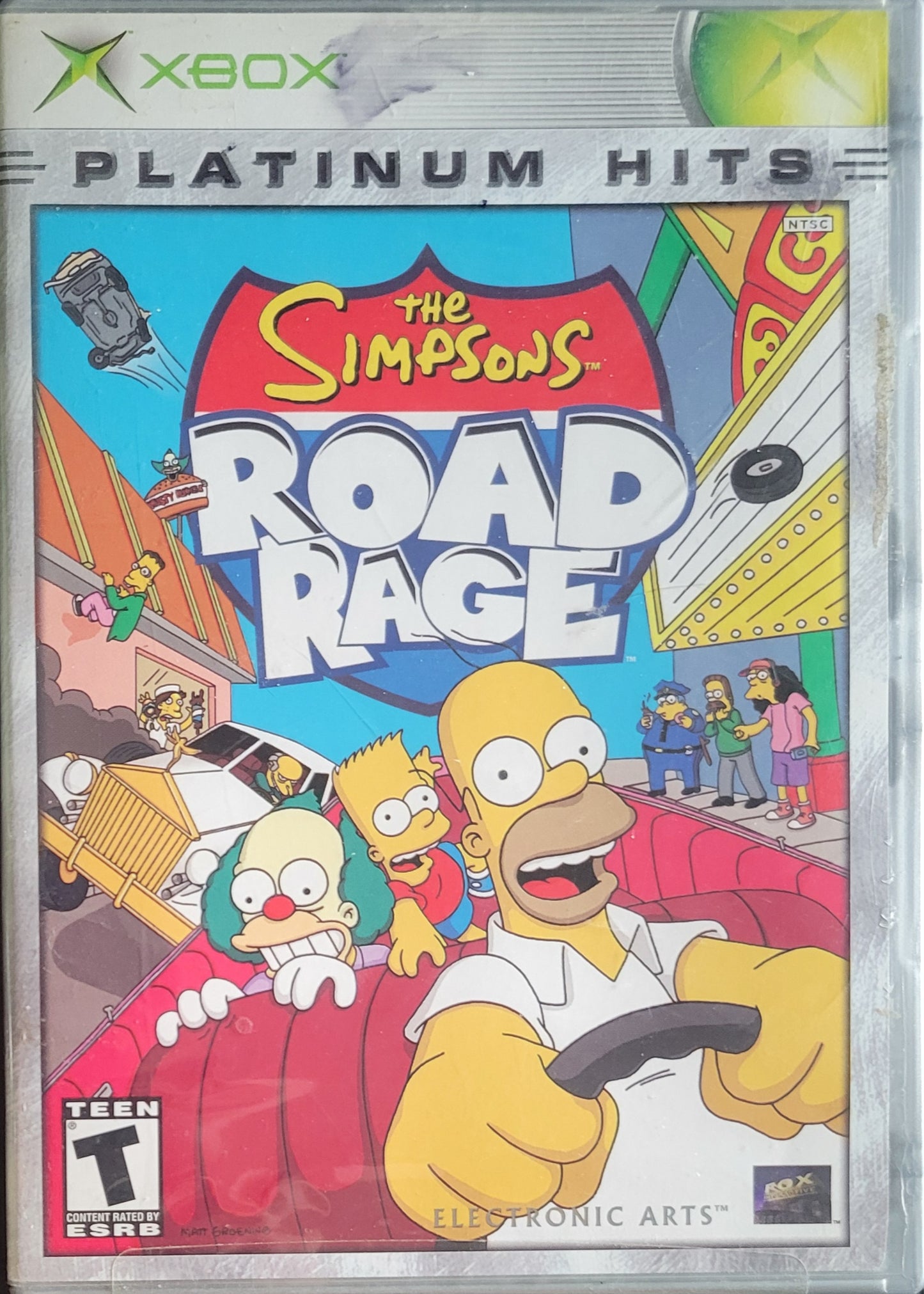 The Simpsons: Road Rage *Platinum Hits* - (CIB) OG Microsoft XBOX Pre-Owned Great Shape Tested & Working CLEAN DISC