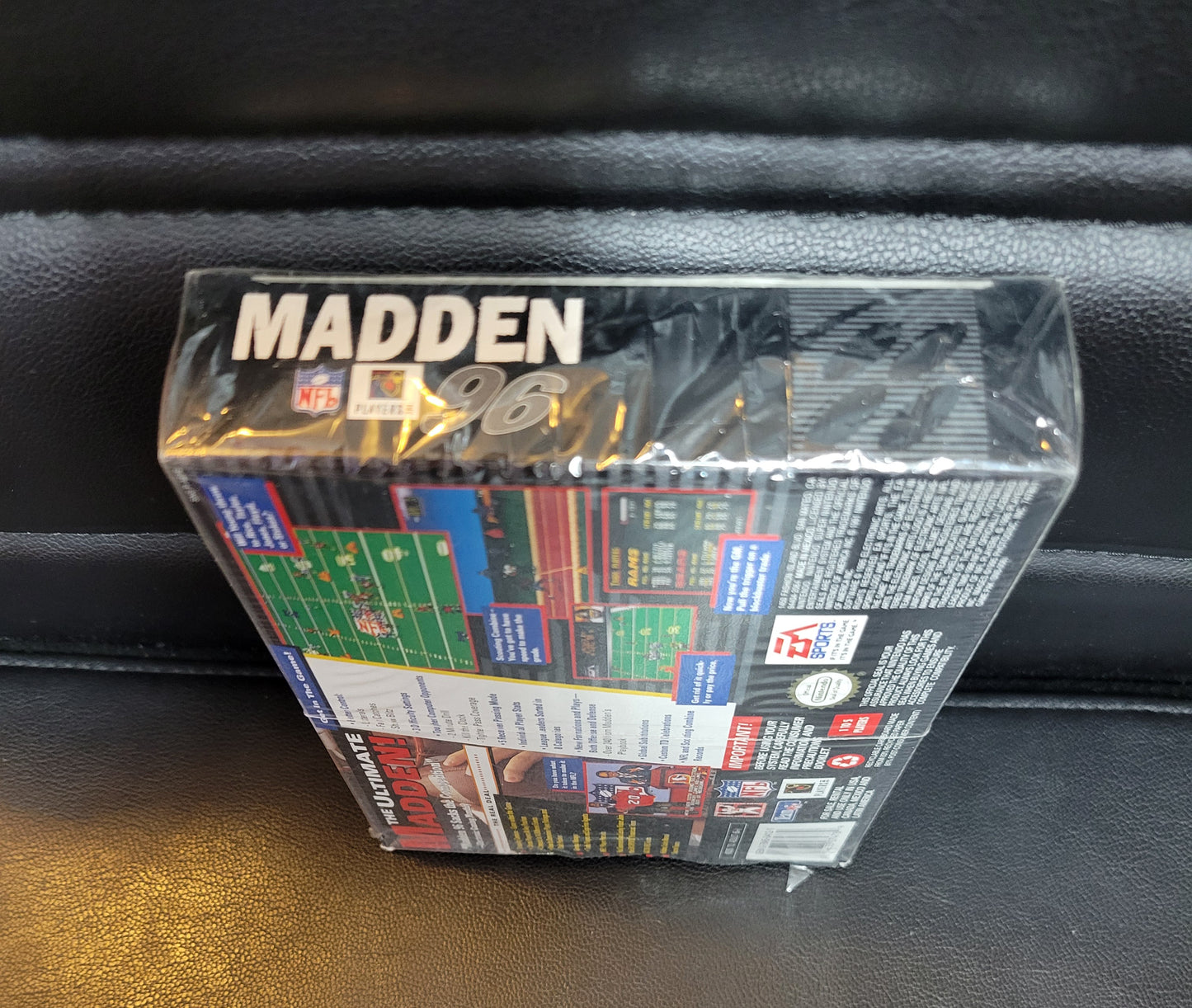 MADDEN 96 - SNES - Super Nintendo Ent. System FACTORY PLASTIC (CIB) - Pristine Condition - NTSC Cartridge + Protector