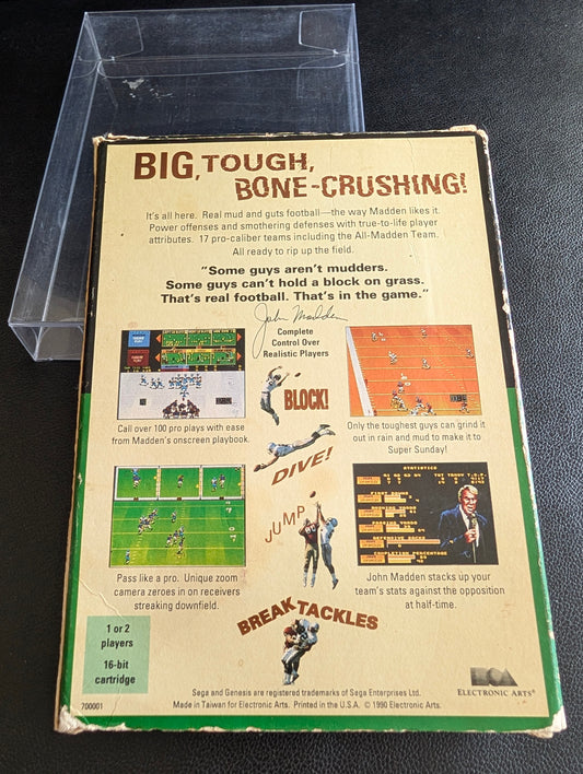 1st Ever John Madden Football! - Boxed CIB (Sega Genesis) | 1990 | Sports / Football