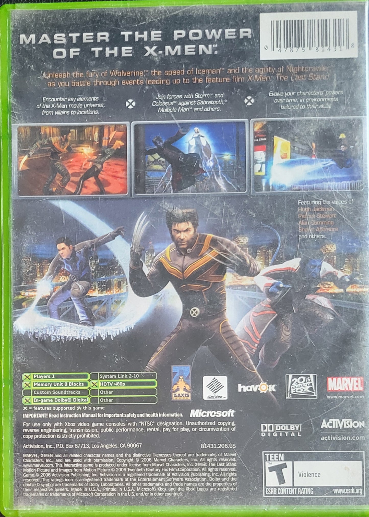 X-Men The Official Game (CIB) OG Microsoft XBOX Pre-Owned Great Shape Tested & Working CLEAN DISC