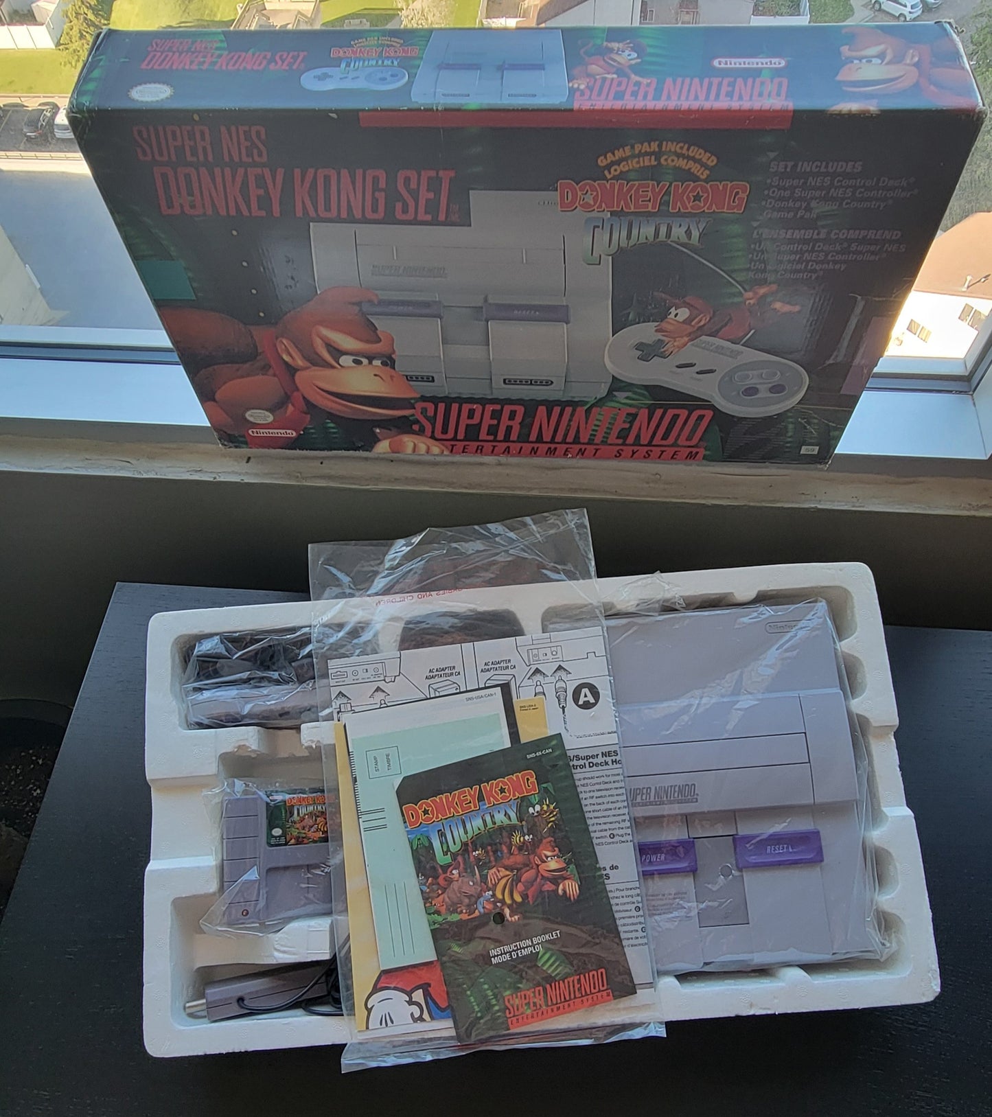 SNES Donkey Kong Country DKC Edition (Early Release) Super Nintendo Ent. System ● OPEN BOX! ● ALL INSERTS ● FACTORY PLASTIC ● IMMACULATE CONDITION