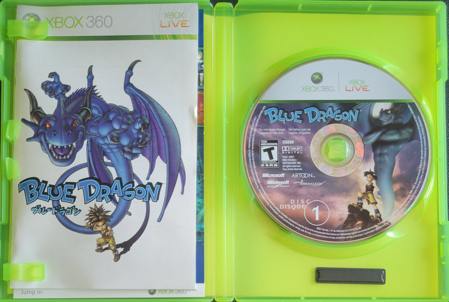 Blue Dragon - (CIB) - Microsoft XBOX 360 - Pre-Owned Like New CLEAN DISC