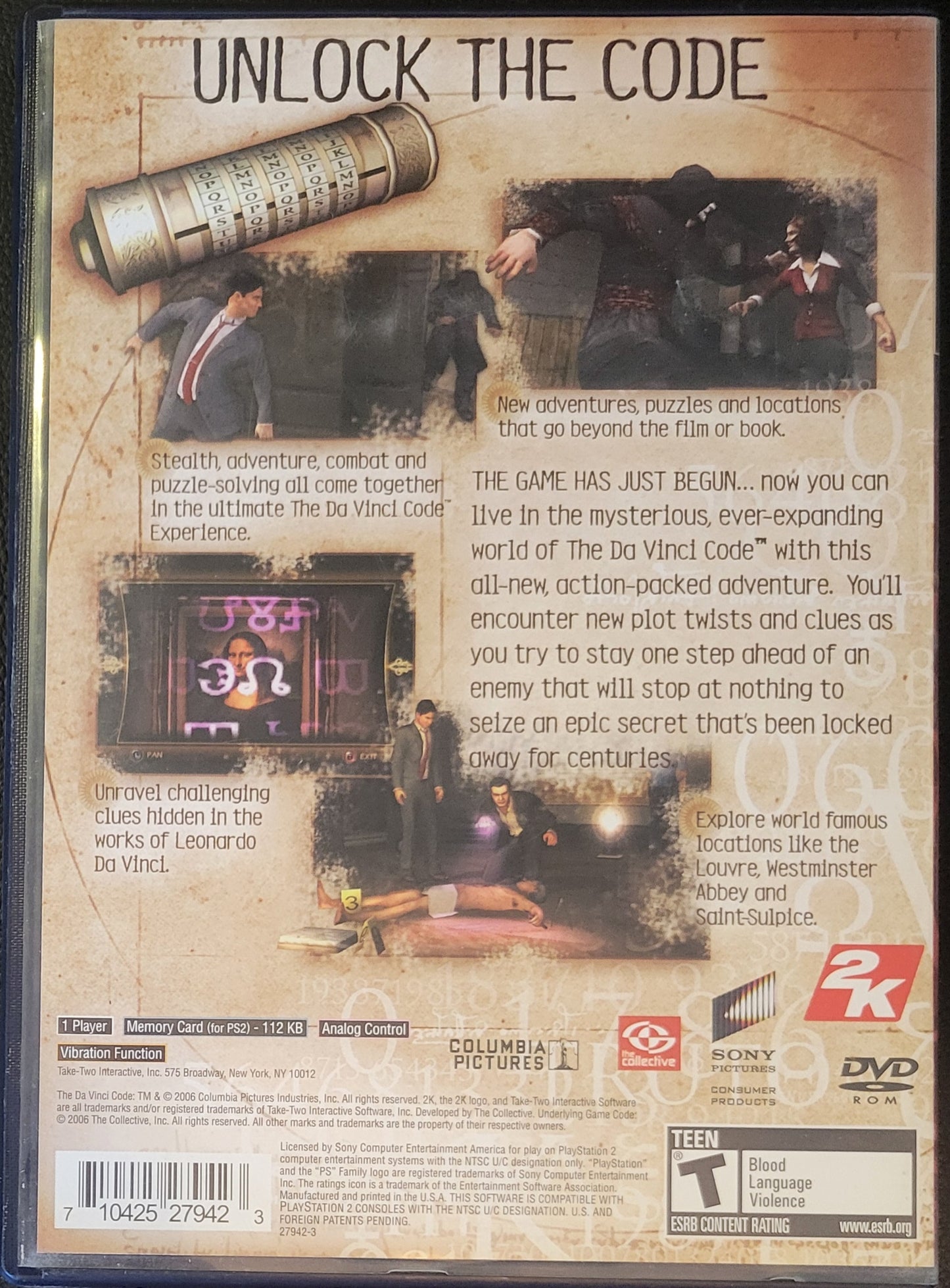 The DaVinci Code - Sony PlayStation 2 PS2 Pre-Owned (CIB) Tested & Working Great Shape!
