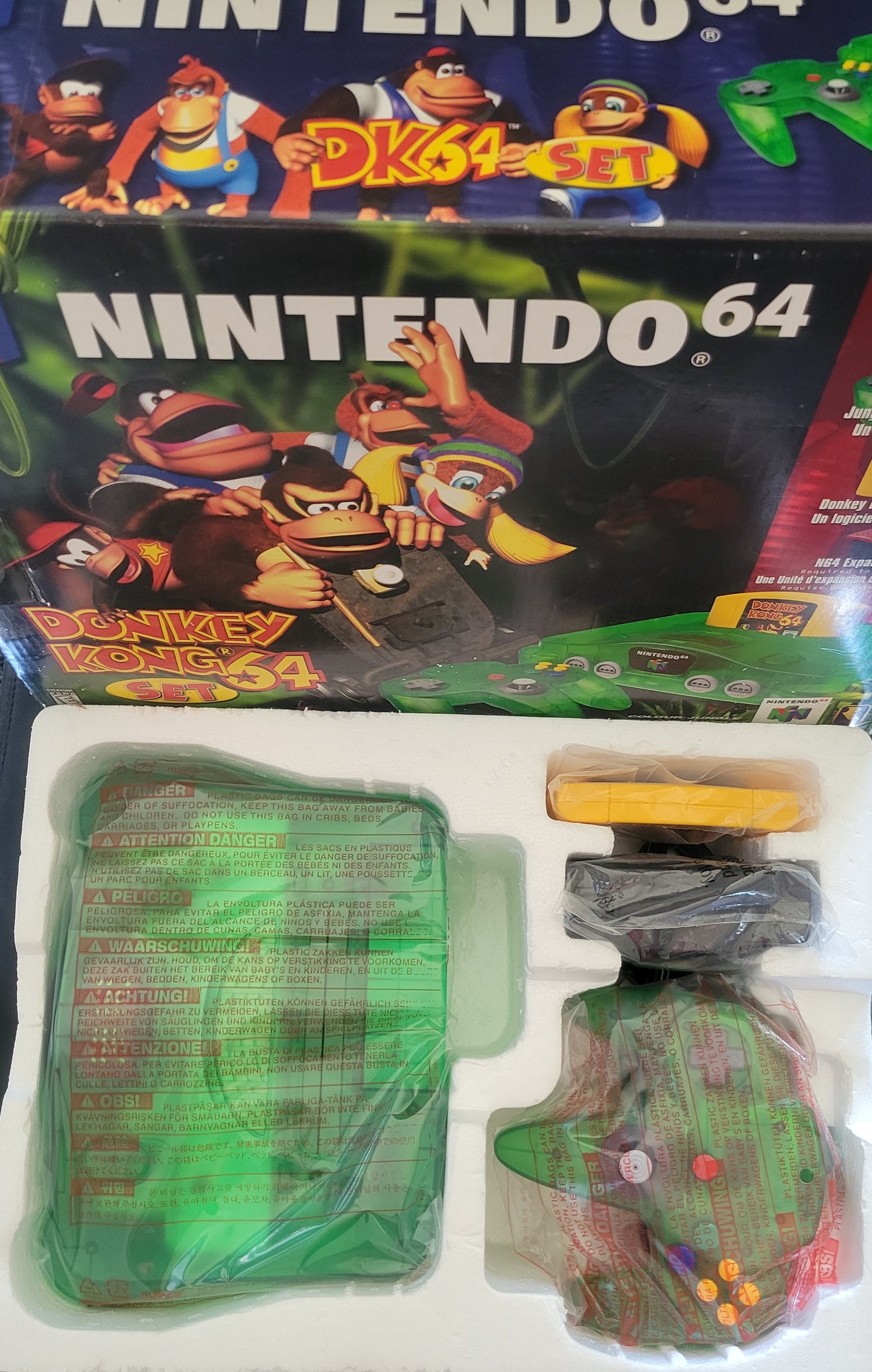 N64 Donkey Kong 64' Edition (Early Release) Nintendo 64 System ● OPEN BOX ● FACTORY PLASTIC ● IMMACULATE CONDITION