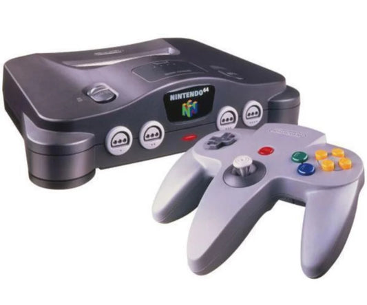 N64 (Nintendo 64) CONSOLE Lot + 1 Controllers & Hook Up Cords - 4 Variants