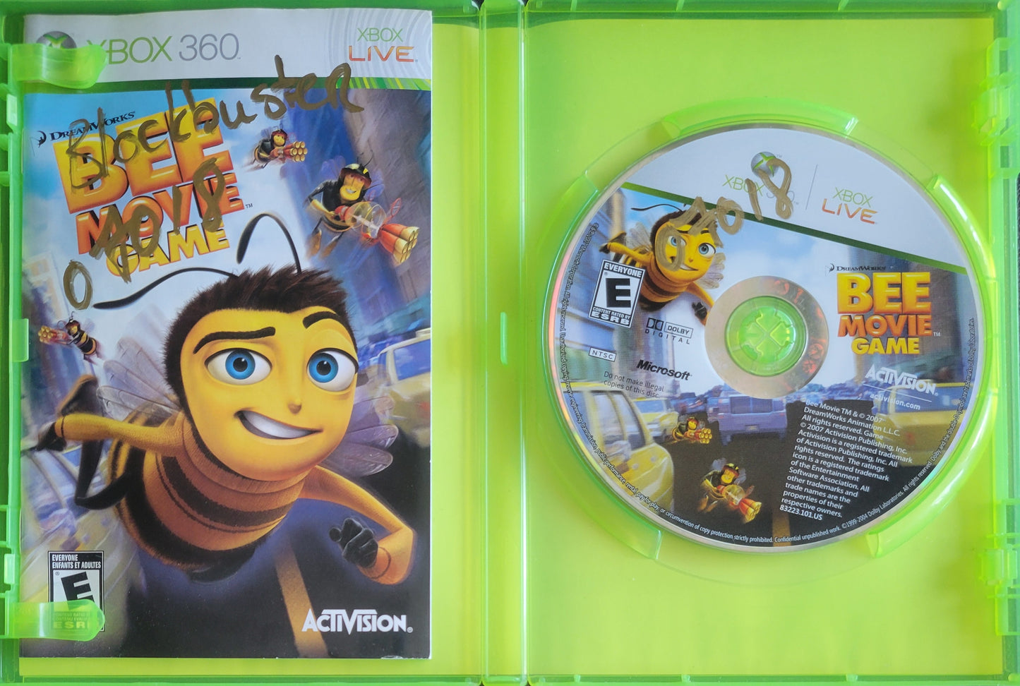 BEE Movie Game - (CIB) - Microsoft XBOX 360 - Pre-Owned Like New CLEAN DISC